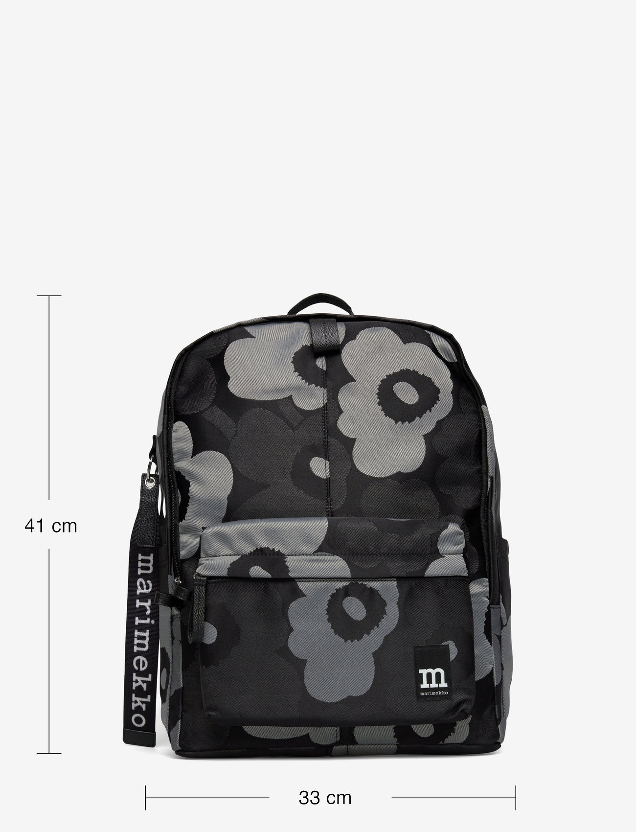 Marimekko - ZIP TOP BACKPACK UNIKKO - aksessuaarid - grey, dark grey, black - 5
