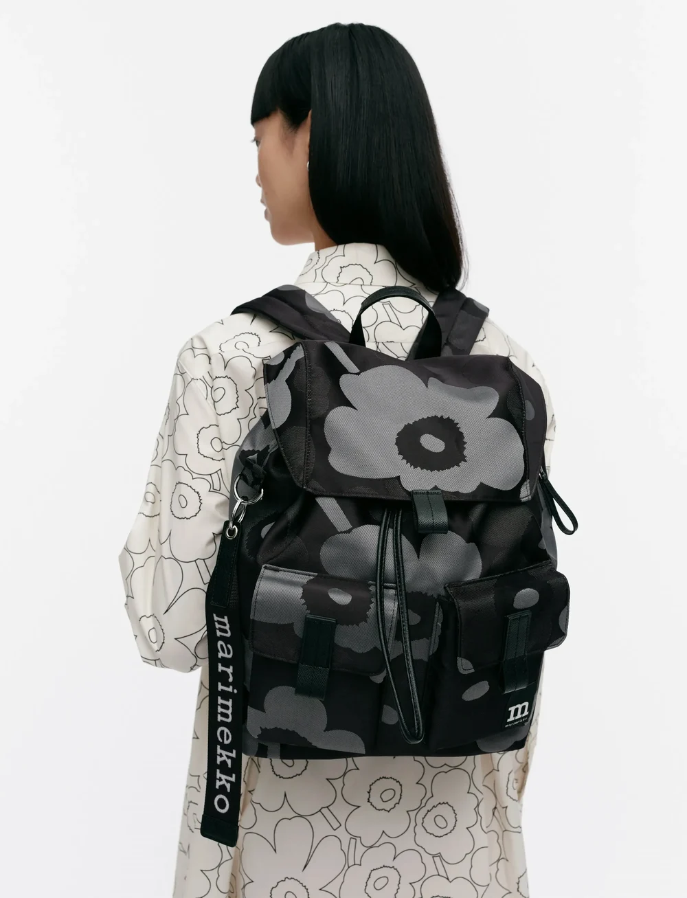 Marimekko - EVERYTHING BACKPACK L UNIKKO - mode trends - grey, dark grey, black - 0