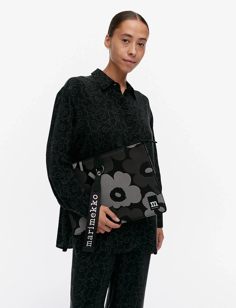 Marimekko - SLEEVE 13" UNIKKO - grey, dark grey, black - 0