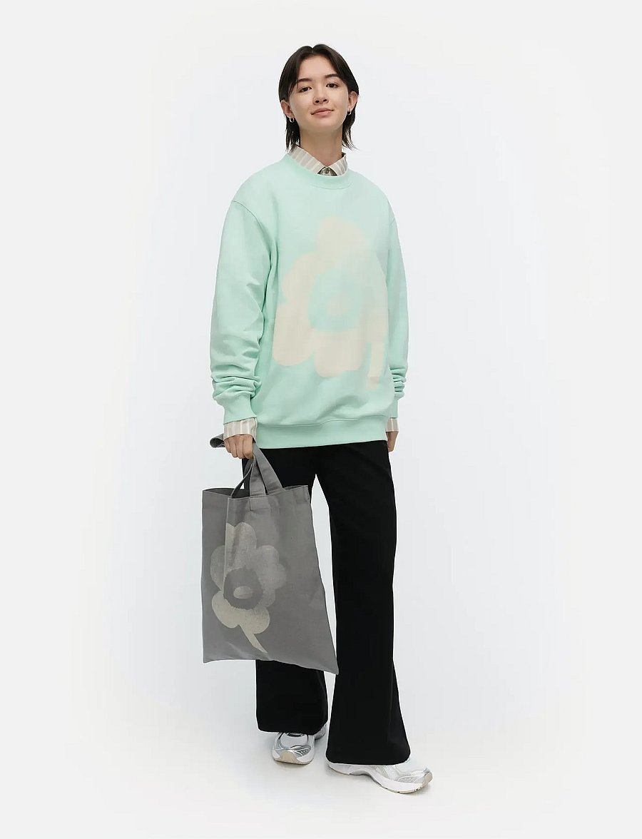 Marimekko - LOISTO UNIKKO PLACEMENT - sweatshirts & hættetrøjer - mint, off white - 0