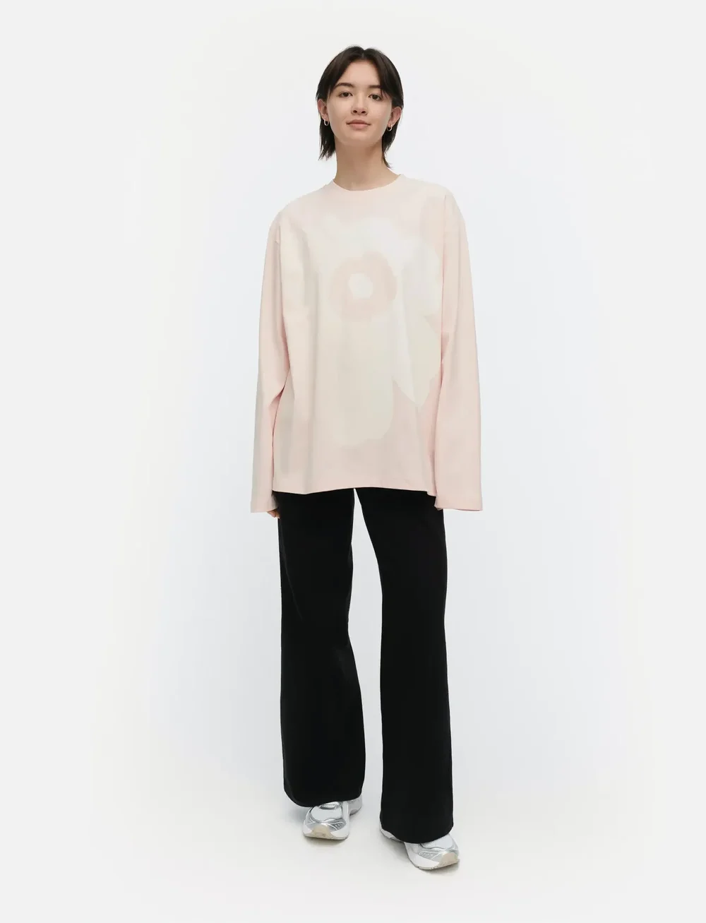 Marimekko - BIITTI UNIKKO PLACEMENT - t-shirts met lange mouwen - light pink, off white - 0