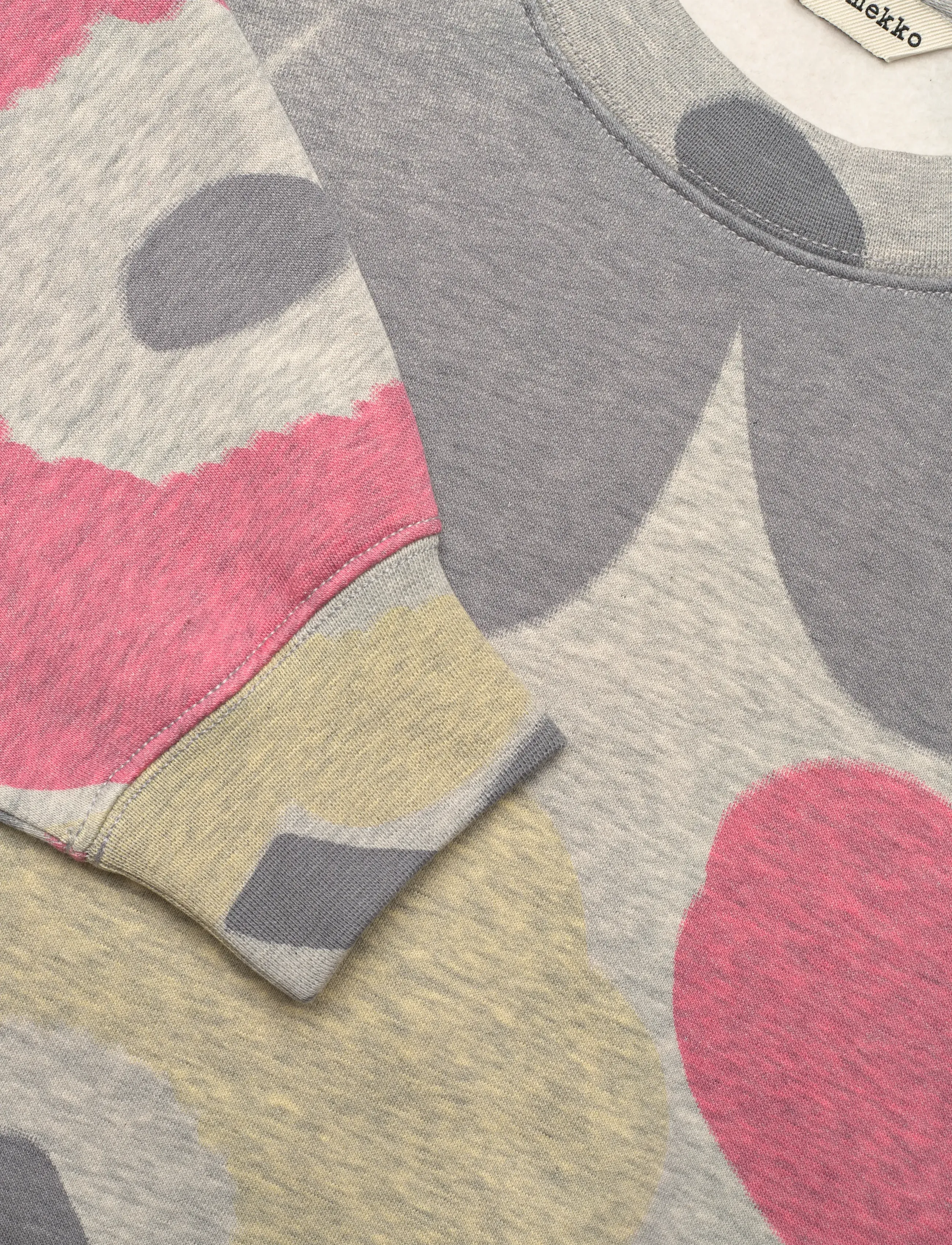 Marimekko - TRILCE UNIKKO - grey melange, pink, l. yellow - 5