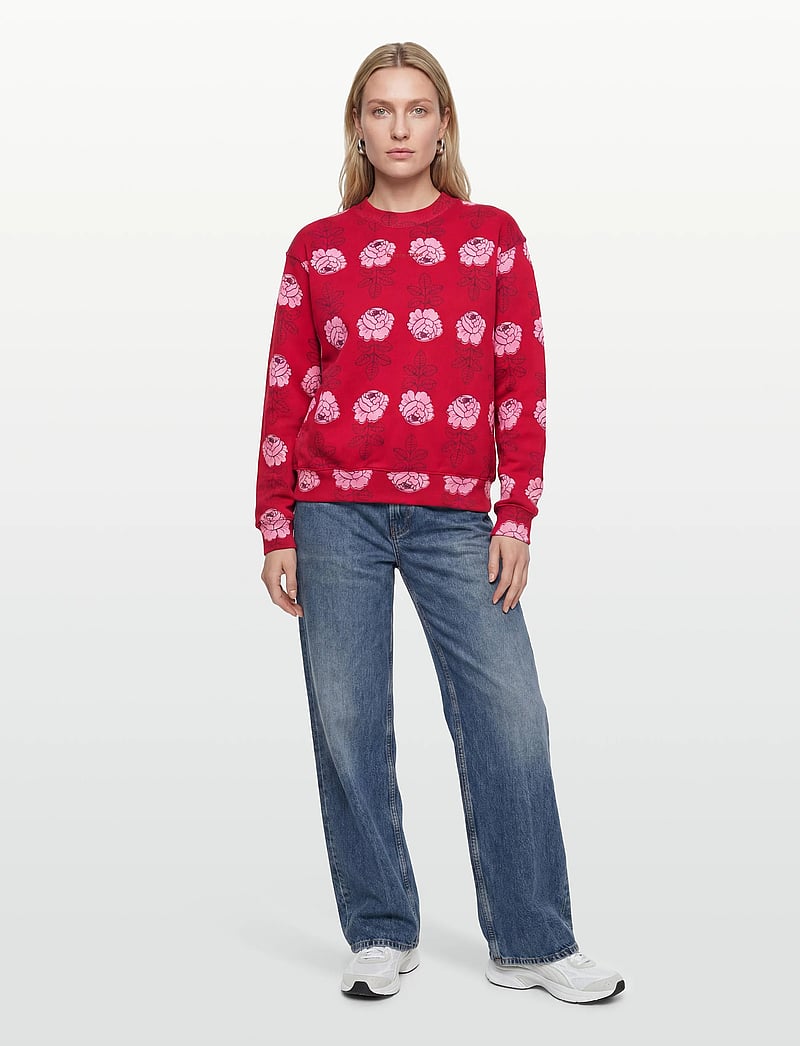 Marimekko - LEIOT VIHKIRUUSU - fashion trends - red, light pink, dark purple - 0