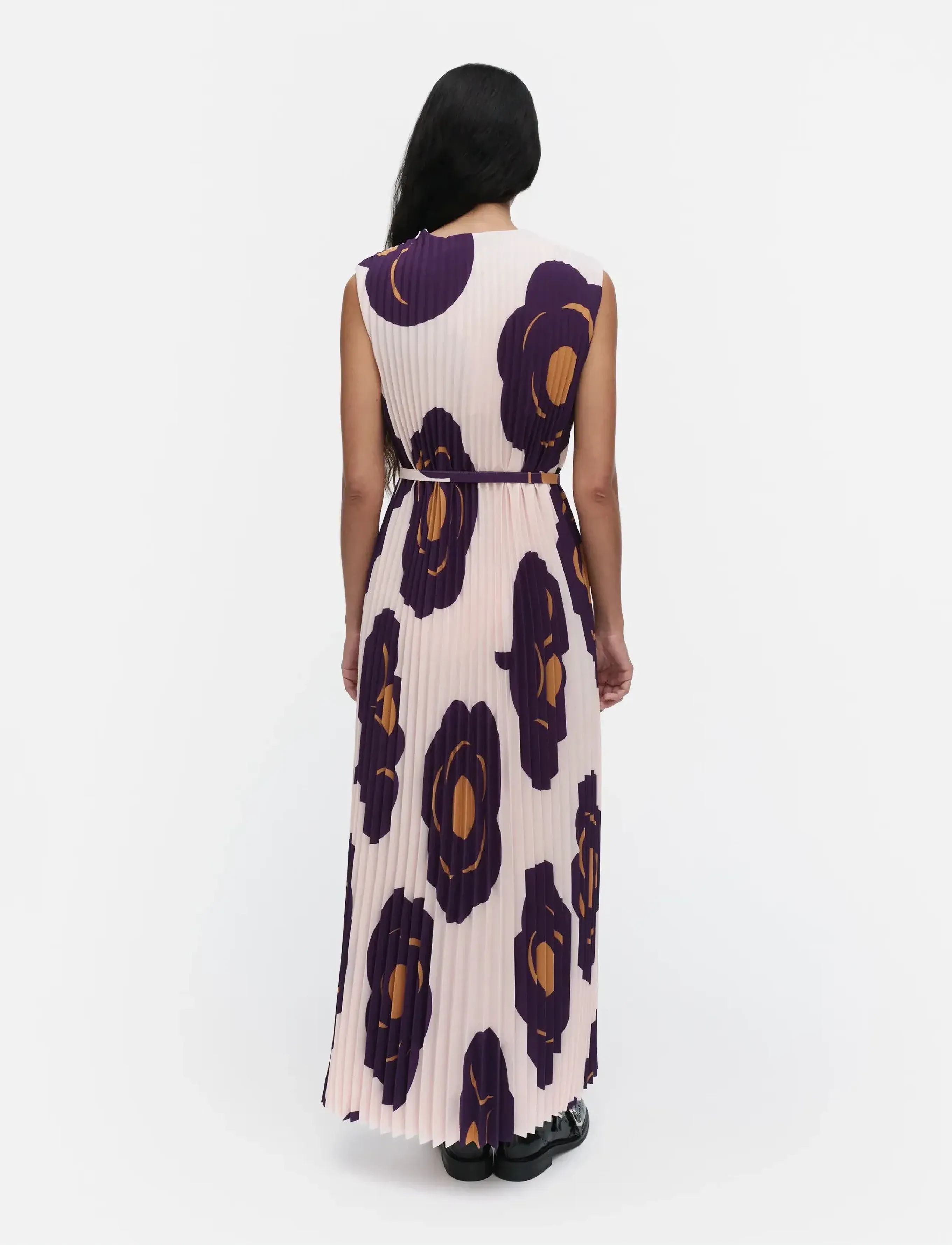 Marimekko - JUHLIA TUMMA - light pink, dark violet, brown - 4