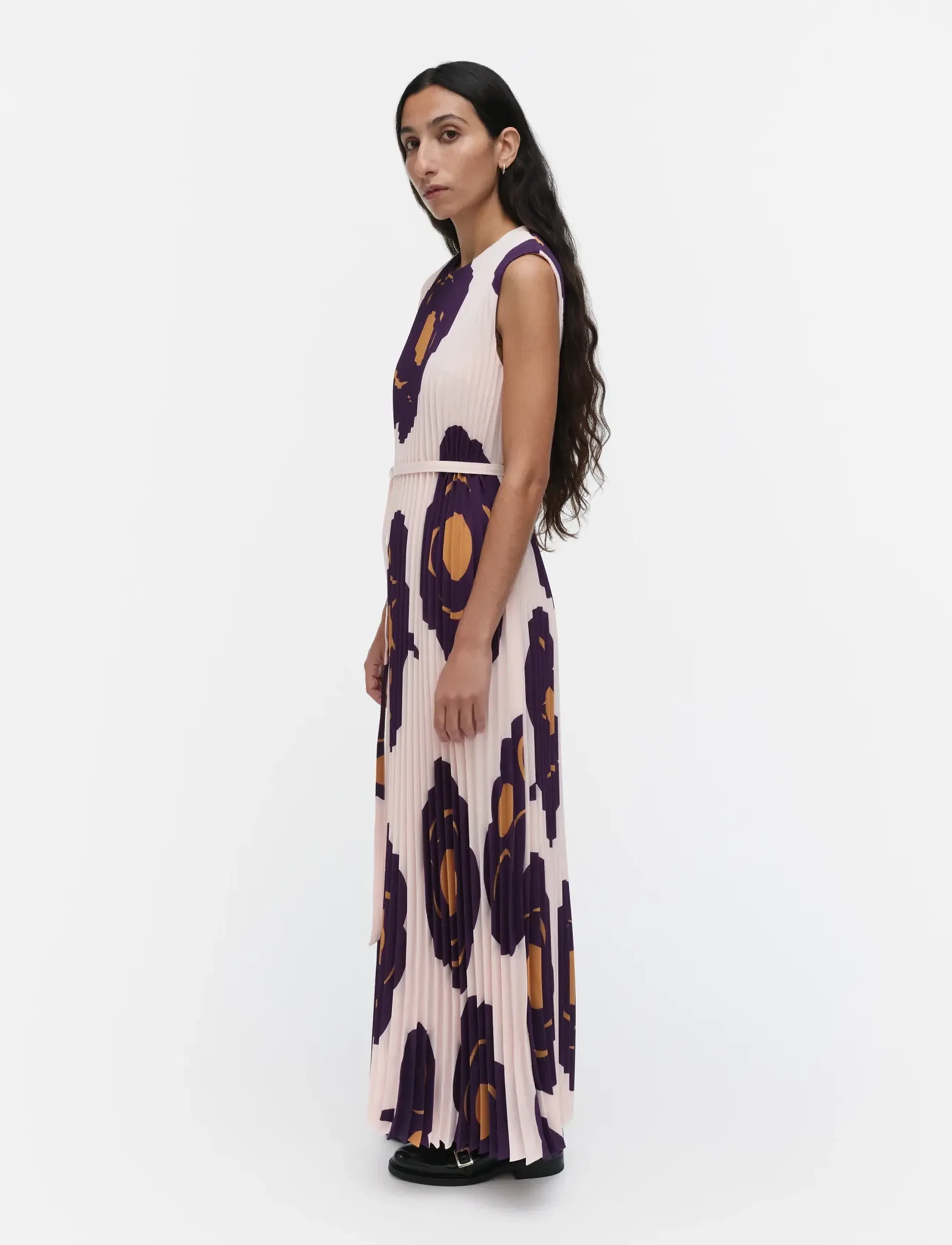 Marimekko - JUHLIA TUMMA - light pink, dark violet, brown - 5
