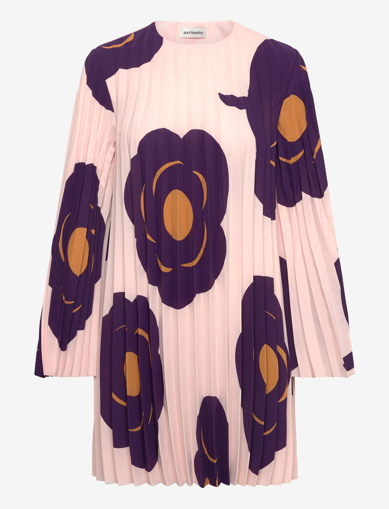 Marimekko - FROSTI TUMMA - light pink, dark violet, brown - 1