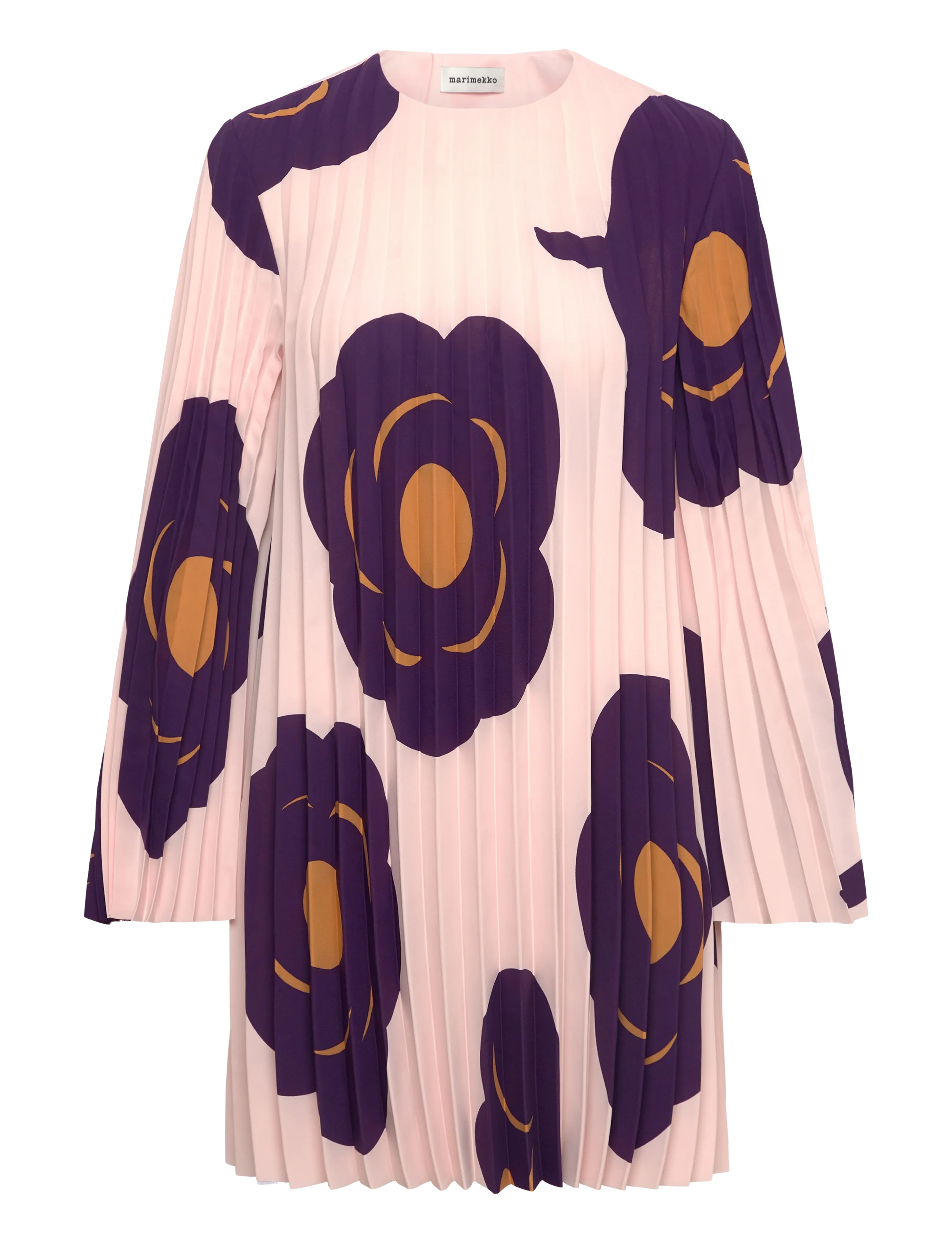 Marimekko - FROSTI TUMMA - light pink, dark violet, brown - 1