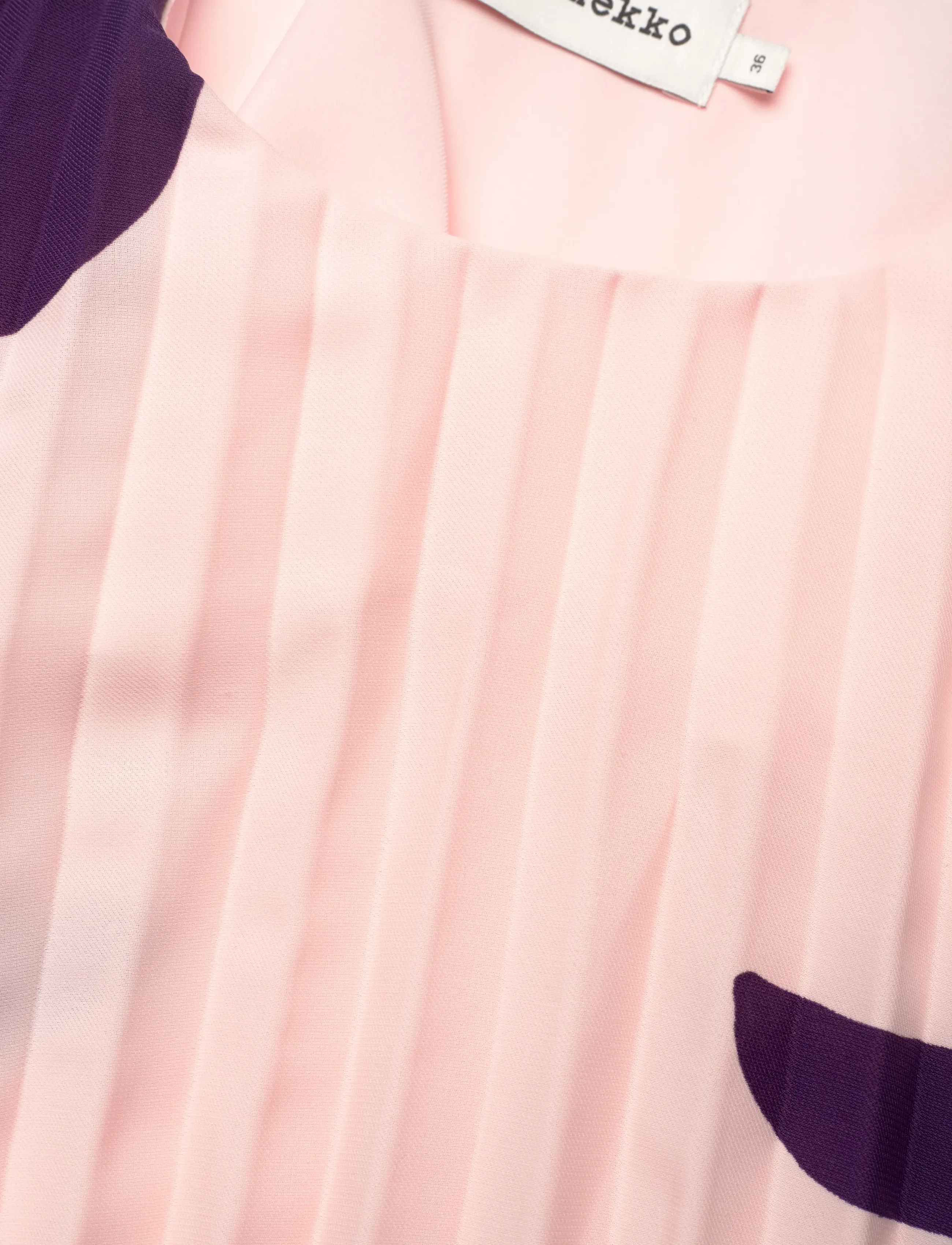 Marimekko - FROSTI TUMMA - light pink, dark violet, brown - 5