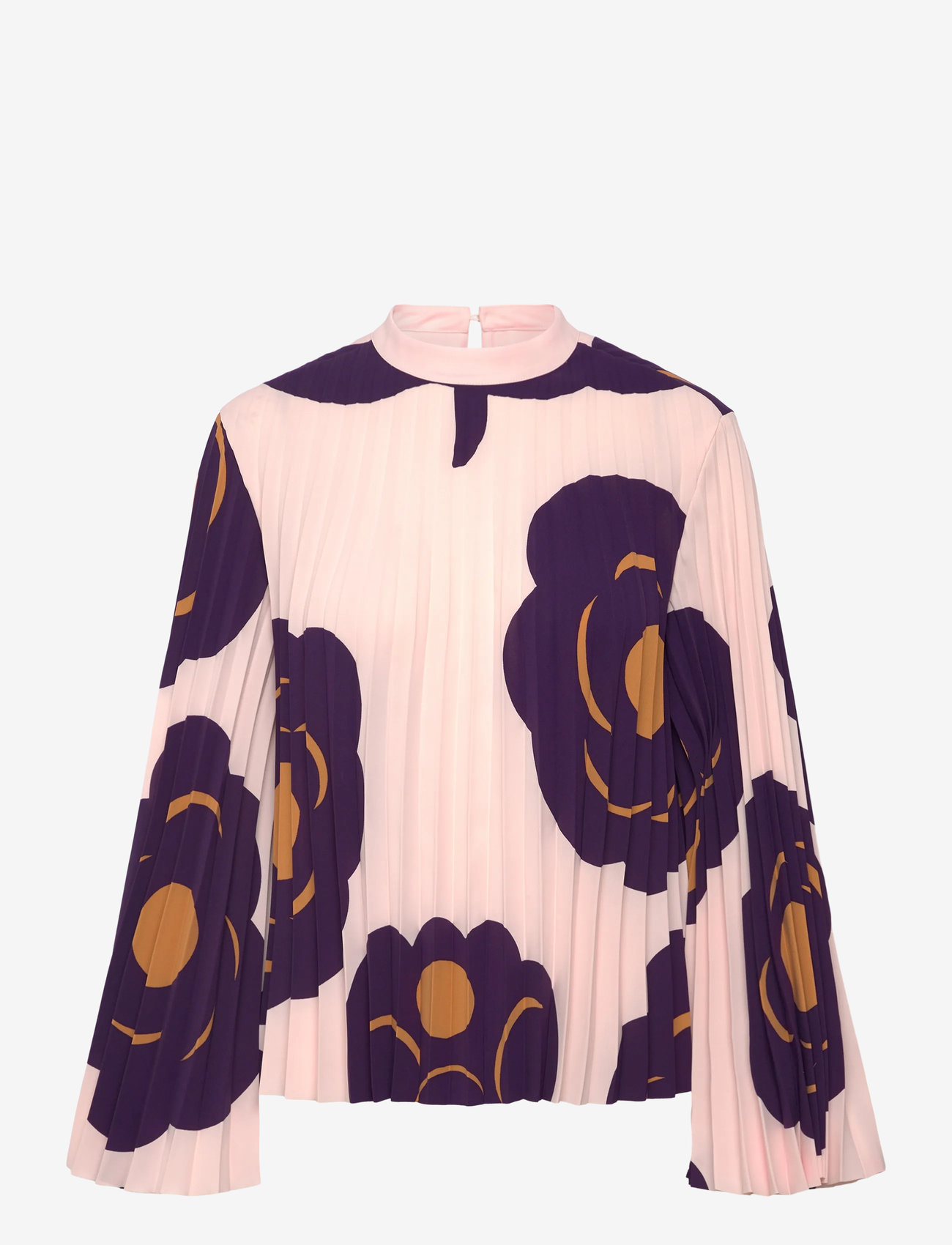 Marimekko - DUURI TUMMA - long sleeved blouses - light pink, dark violet, brown - 1
