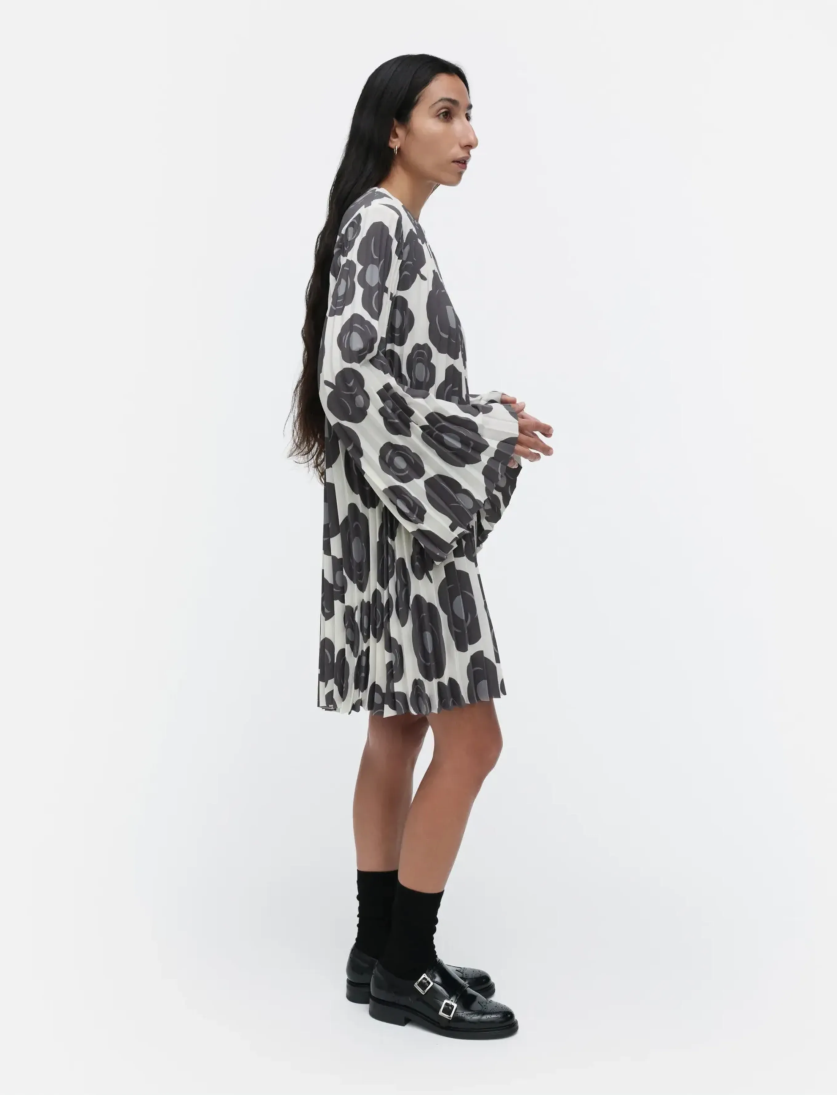 Marimekko - FROSTI TUMMA - kurze kleider - off white, dark grey, grey - 4