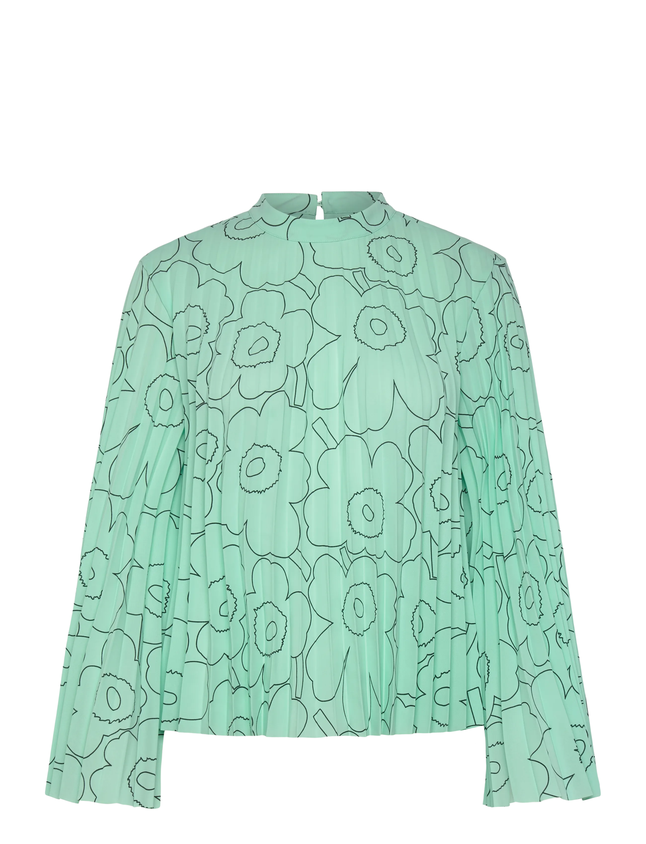 Marimekko - DUURI PIIRTO UNIKKO - pikkade varrukatega pluusid - light turquoise, dark green - 1