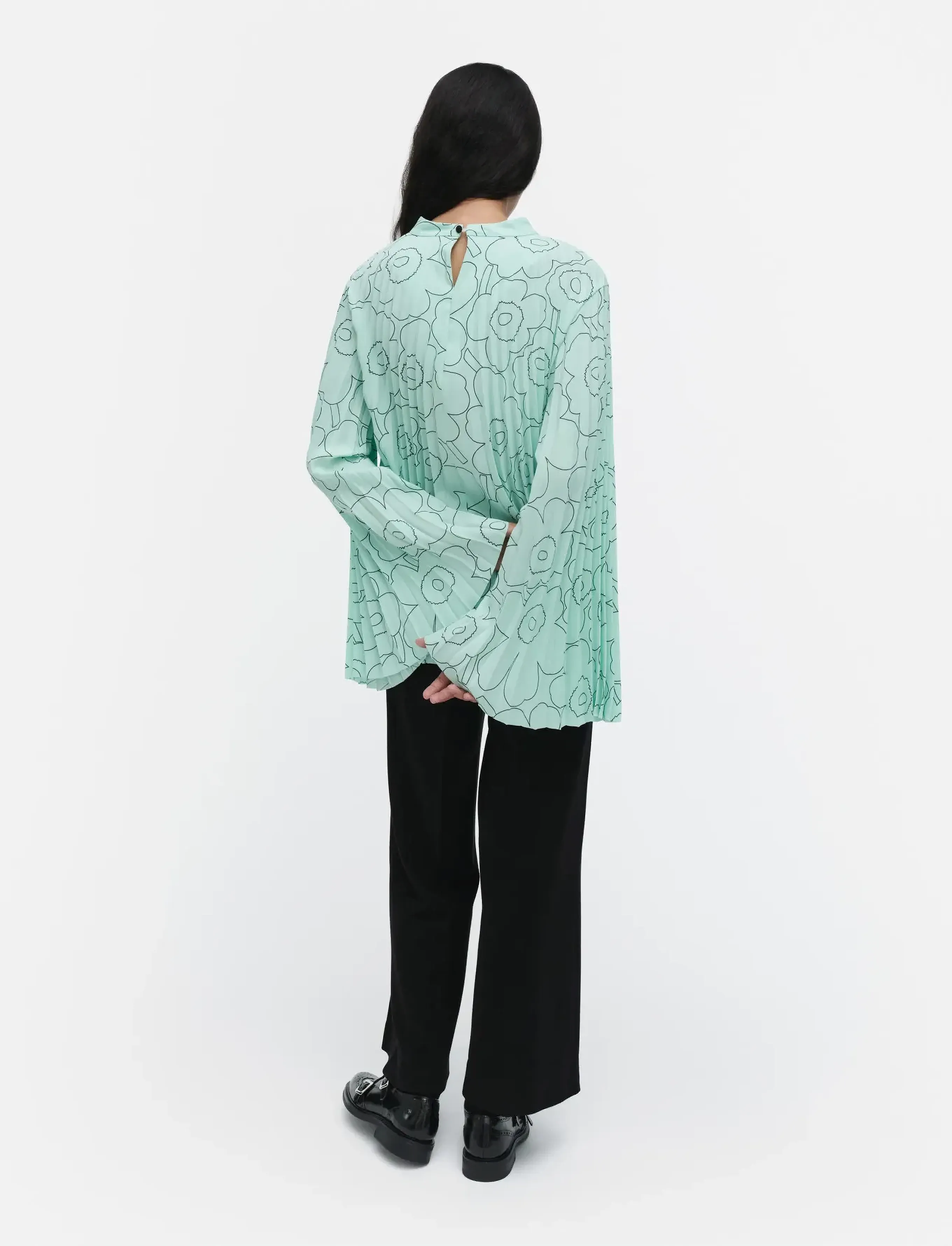 Marimekko - DUURI PIIRTO UNIKKO - bluzki z długimi rękawami - light turquoise, dark green - 3