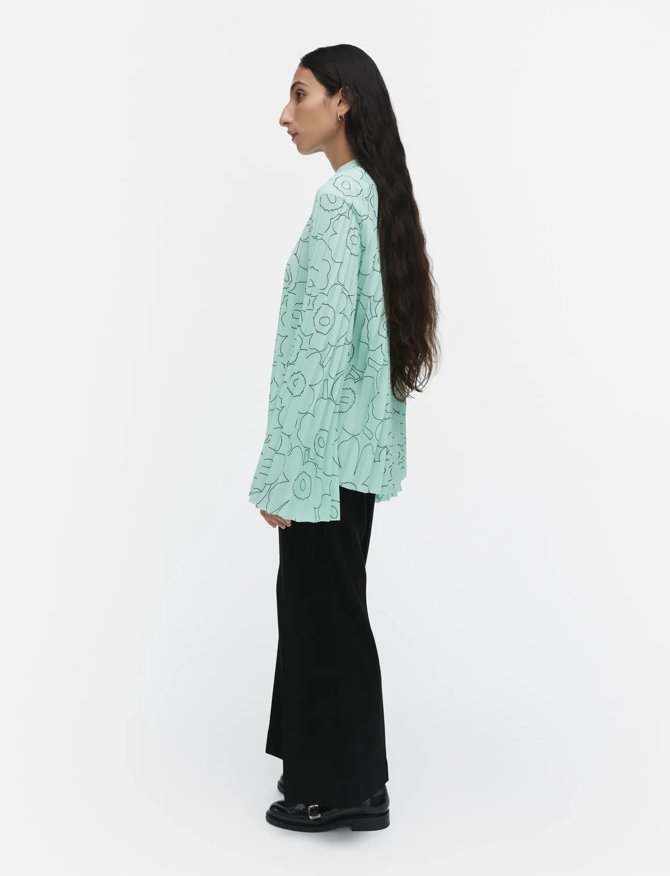 Marimekko - DUURI PIIRTO UNIKKO - bluzki z długimi rękawami - light turquoise, dark green - 4