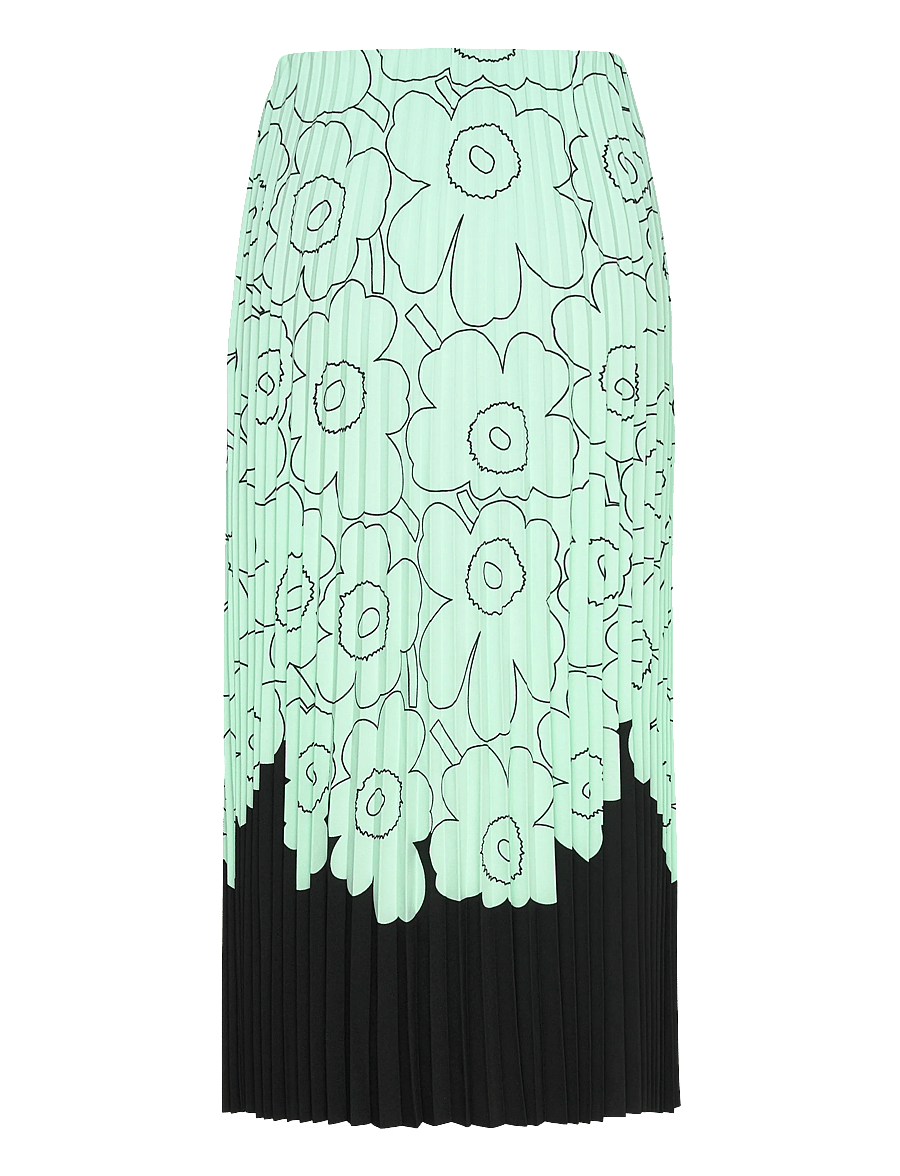 Marimekko - PIIRU PIIRTO UNIKKO PLACEMENT - plisseeritud seelikud - light turquoise, black - 2