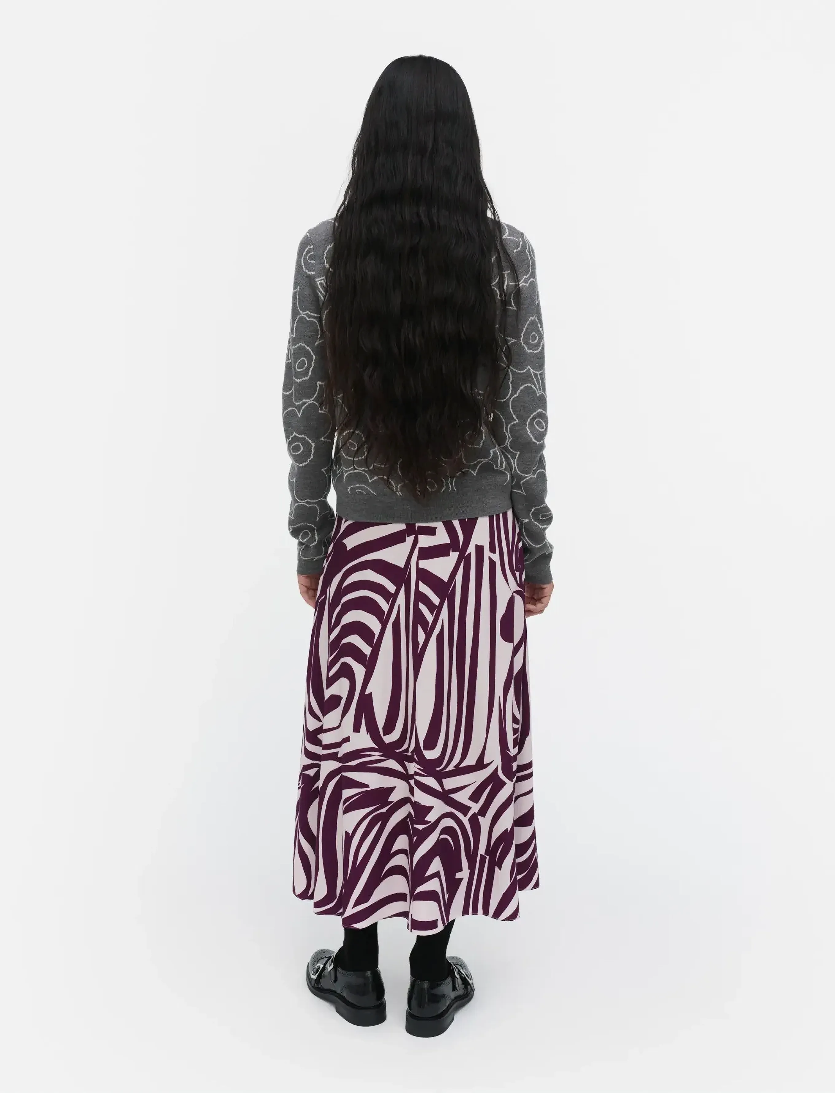 Marimekko - HANGET JOKURAITA - midi kjolar - light pink, wine red - 3
