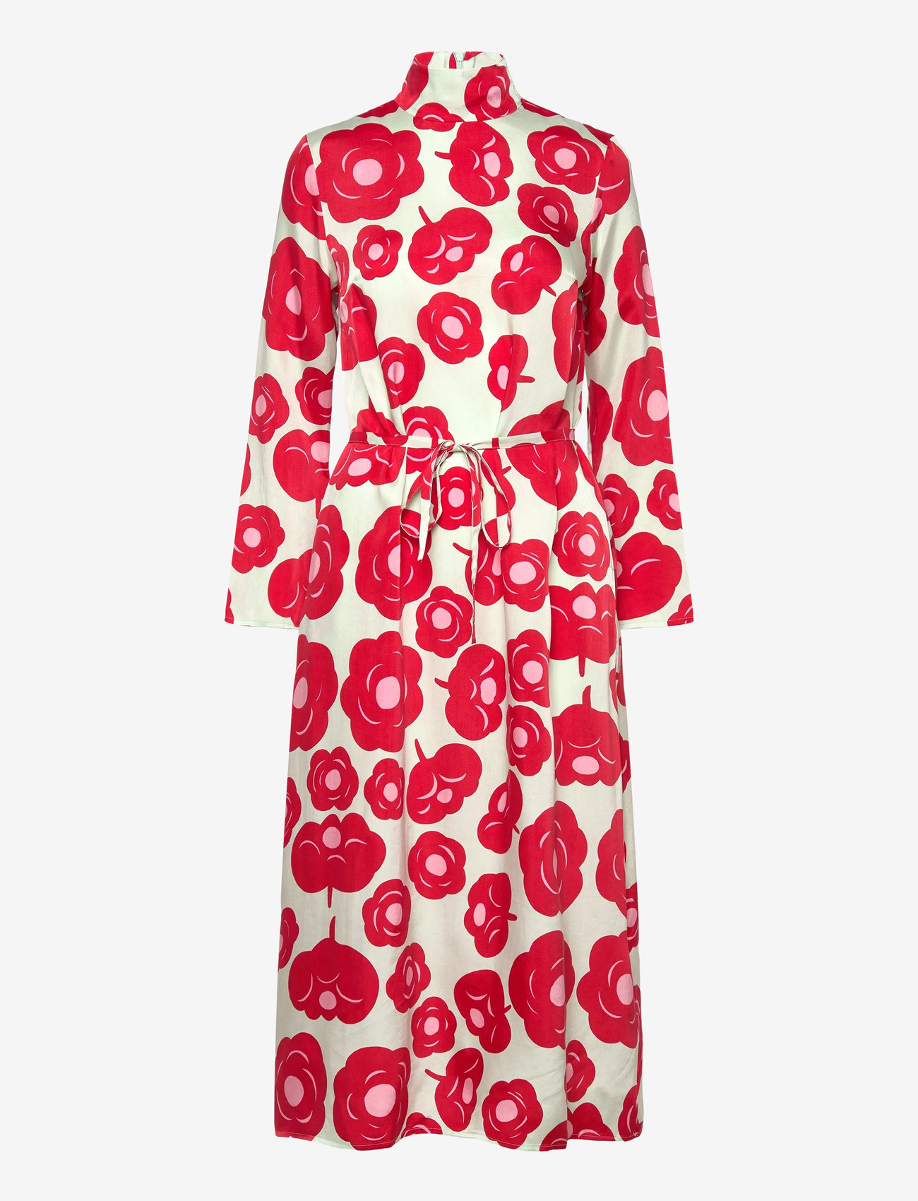 Marimekko - AIKAKAUSI TUMMA - maxi dresses - light turquoise, red, pink - 1