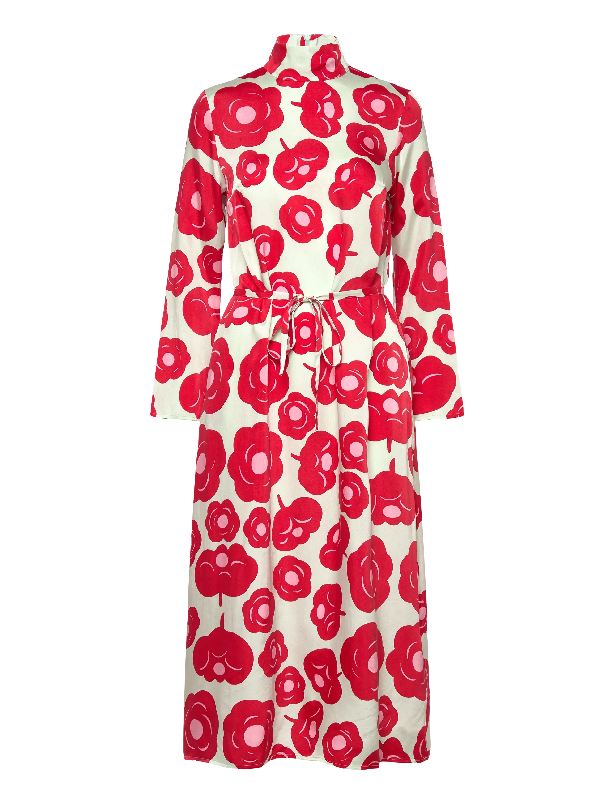 Marimekko AIKAKAUSI TUMMA - Maxikleider - LIGHT TURQUOISE, RED, PINK / red