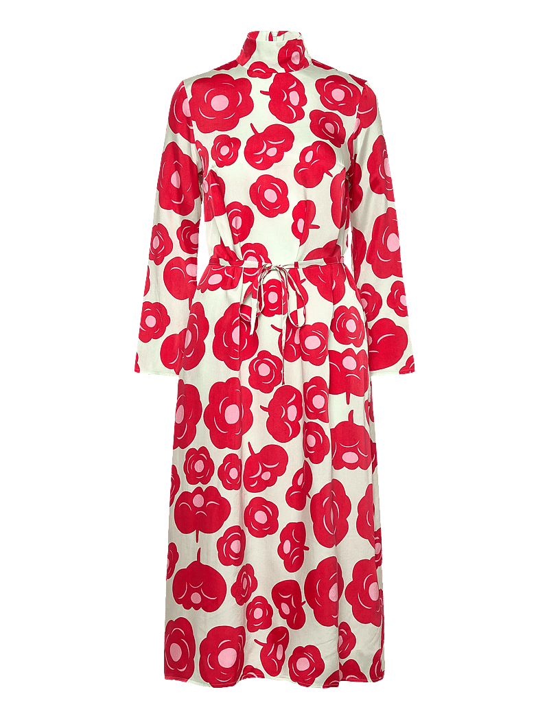 Marimekko - AIKAKAUSI TUMMA - maxi dresses - light turquoise, red, pink - 1