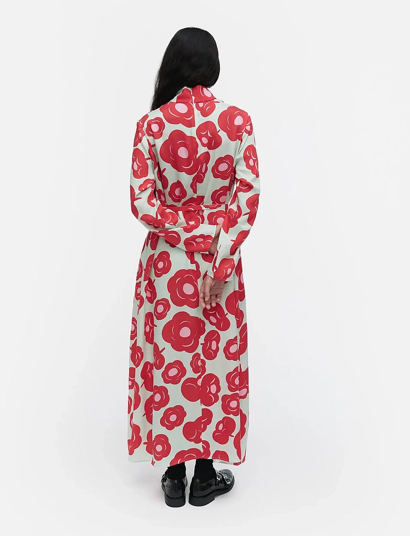 Marimekko - AIKAKAUSI TUMMA - maxi dresses - light turquoise, red, pink - 3