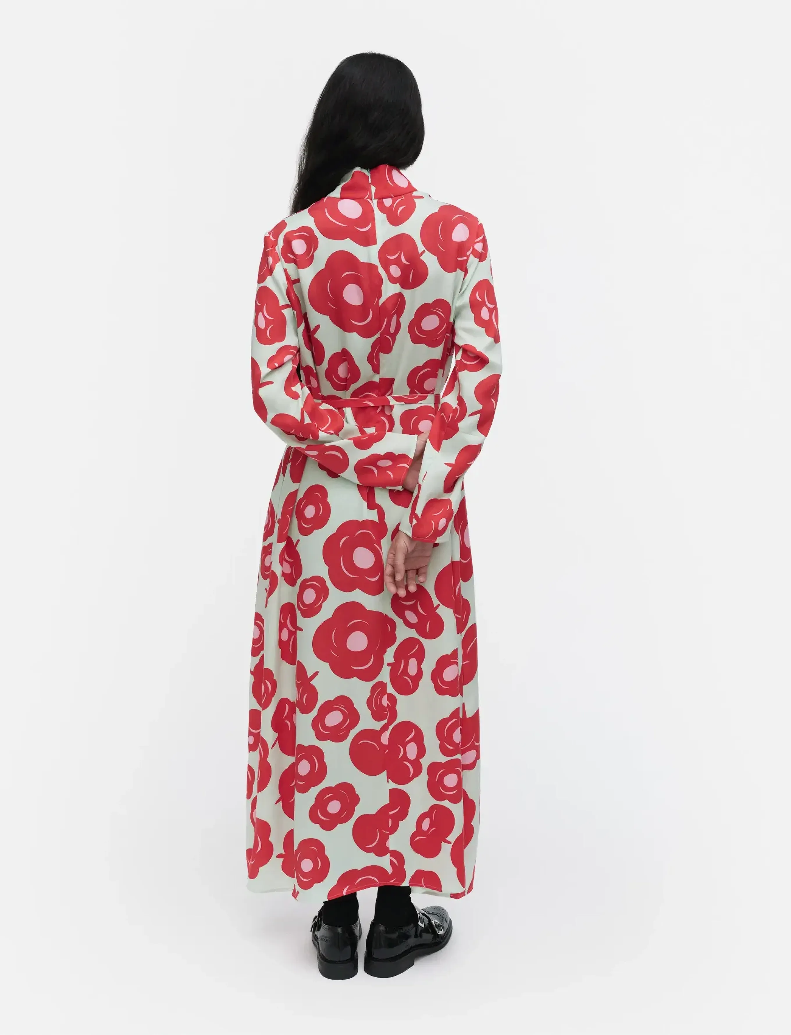 Marimekko - AIKAKAUSI TUMMA - maksikleidid - light turquoise, red, pink - 3