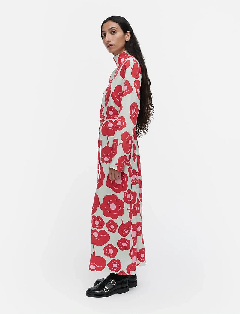 Marimekko - AIKAKAUSI TUMMA - maxi dresses - light turquoise, red, pink - 4