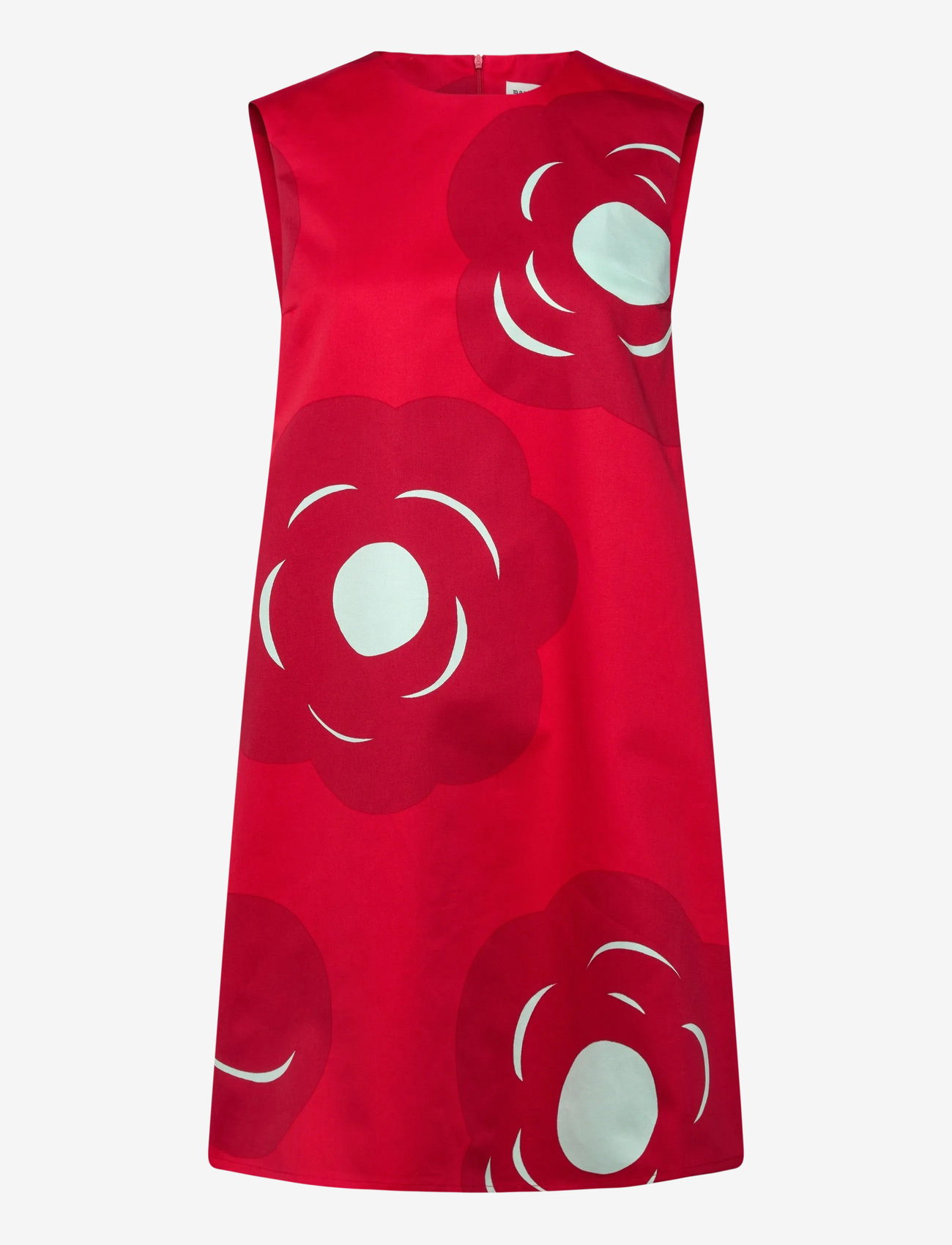 Marimekko - SILUETTI TUMMA - sommarklänningar - red, dark red, light turquoise - 1