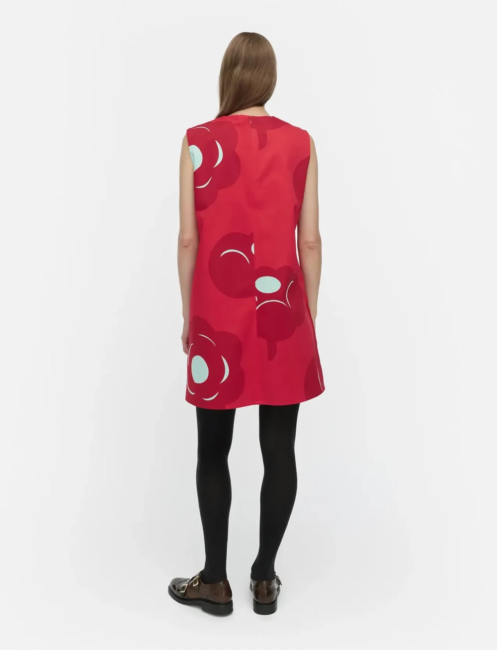 Marimekko - SILUETTI TUMMA - sommerkleider - red, dark red, light turquoise - 3