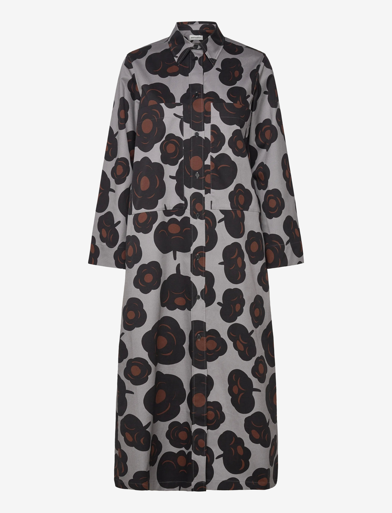 Marimekko - MOLLA TUMMA - särkkleidid - grey, black, brown - 3