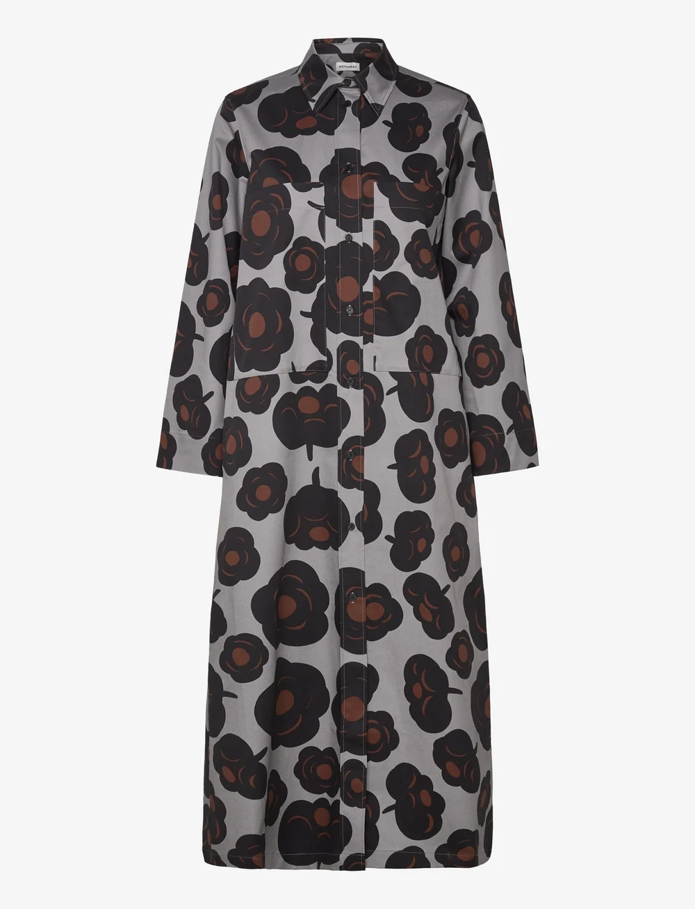 Marimekko - MOLLA TUMMA - shirt dresses - grey, black, brown - 3