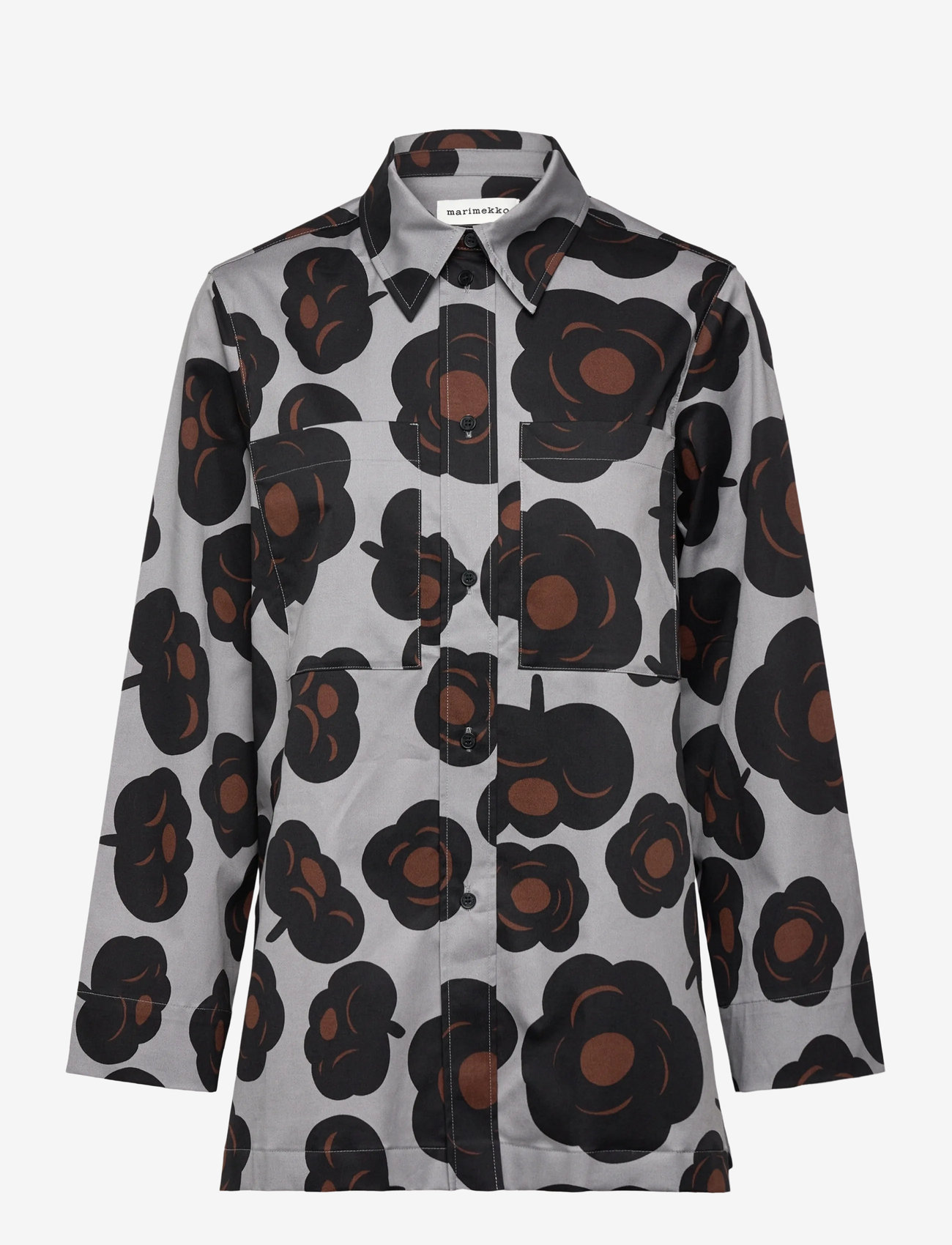 Marimekko - MAARIA TUMMA - teksasärgid - grey, black, brown - 1