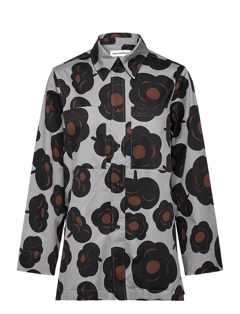 Marimekko - MAARIA TUMMA - teksasärgid - grey, black, brown - 1