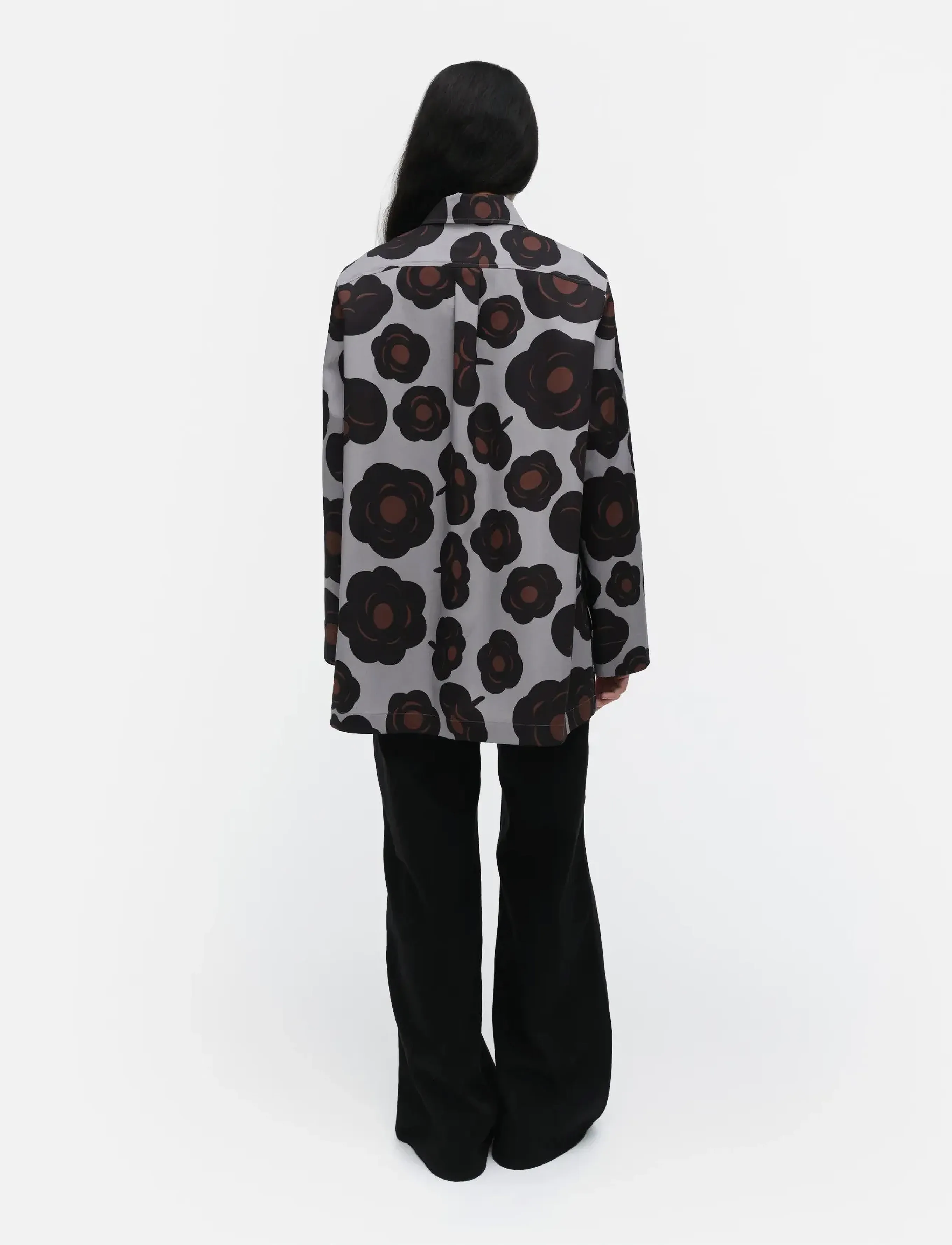 Marimekko - MAARIA TUMMA - pitkähihaiset paidat - grey, black, brown - 4