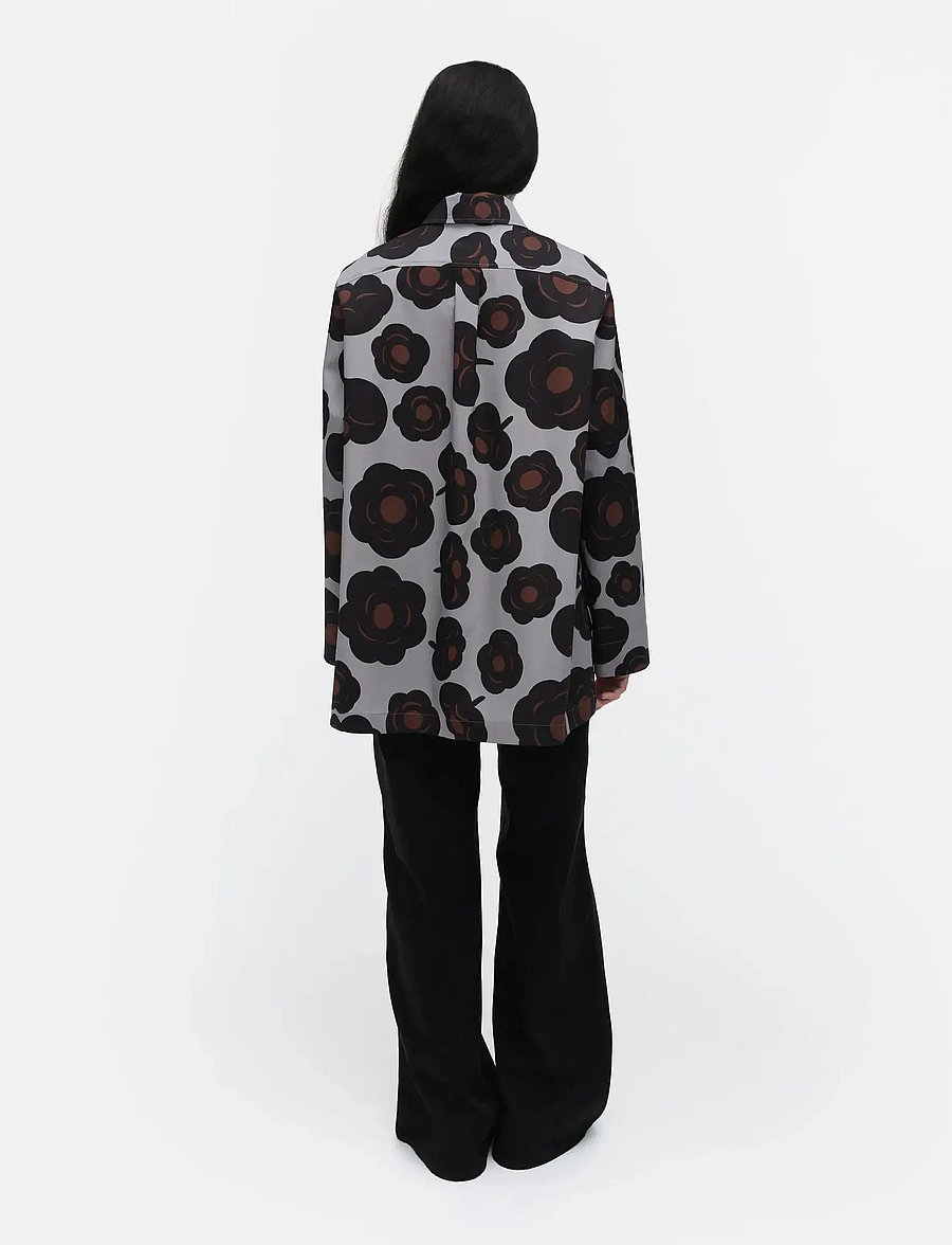 Marimekko - MAARIA TUMMA - jeanshemden - grey, black, brown - 4