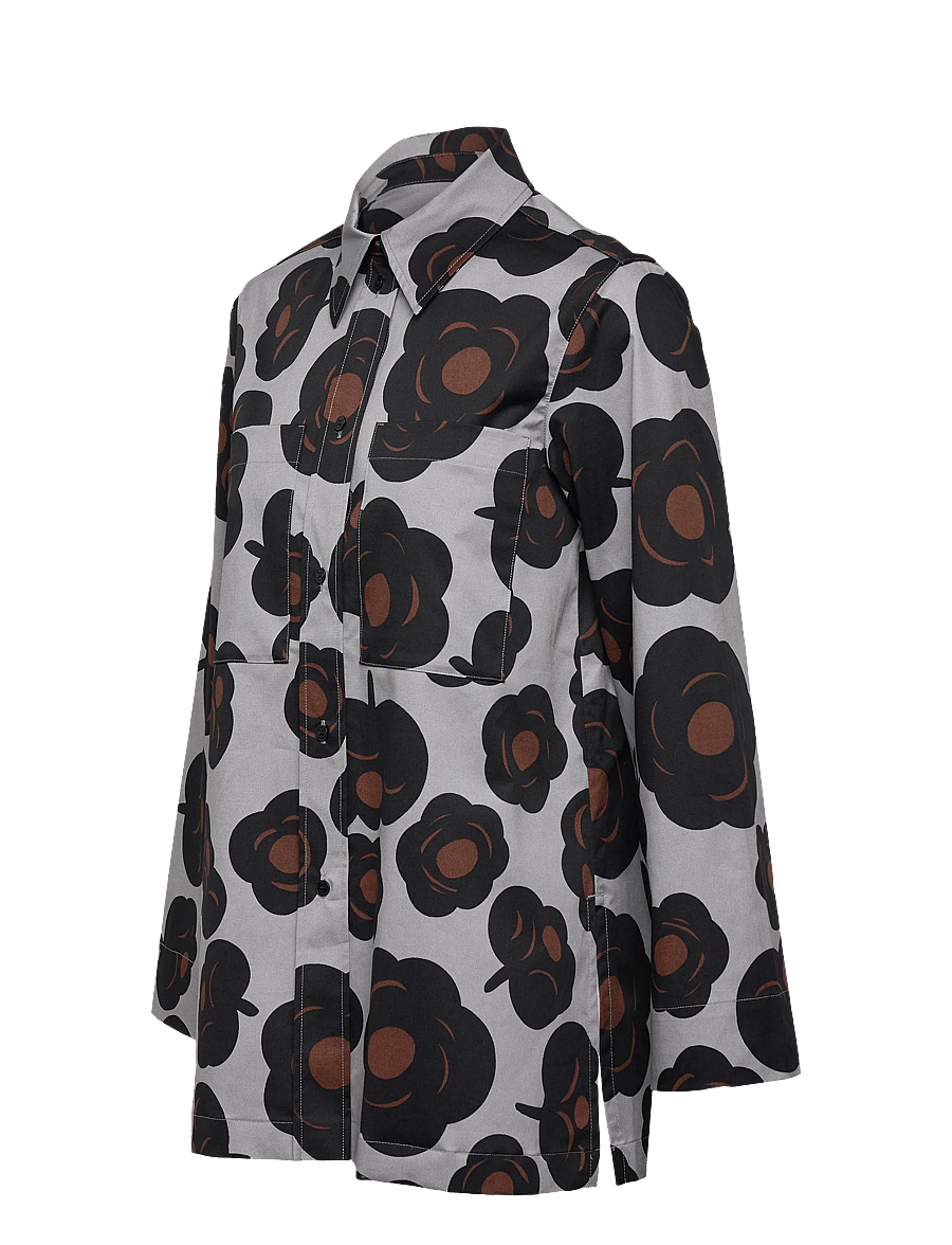 Marimekko - MAARIA TUMMA - jeanshemden - grey, black, brown - 3