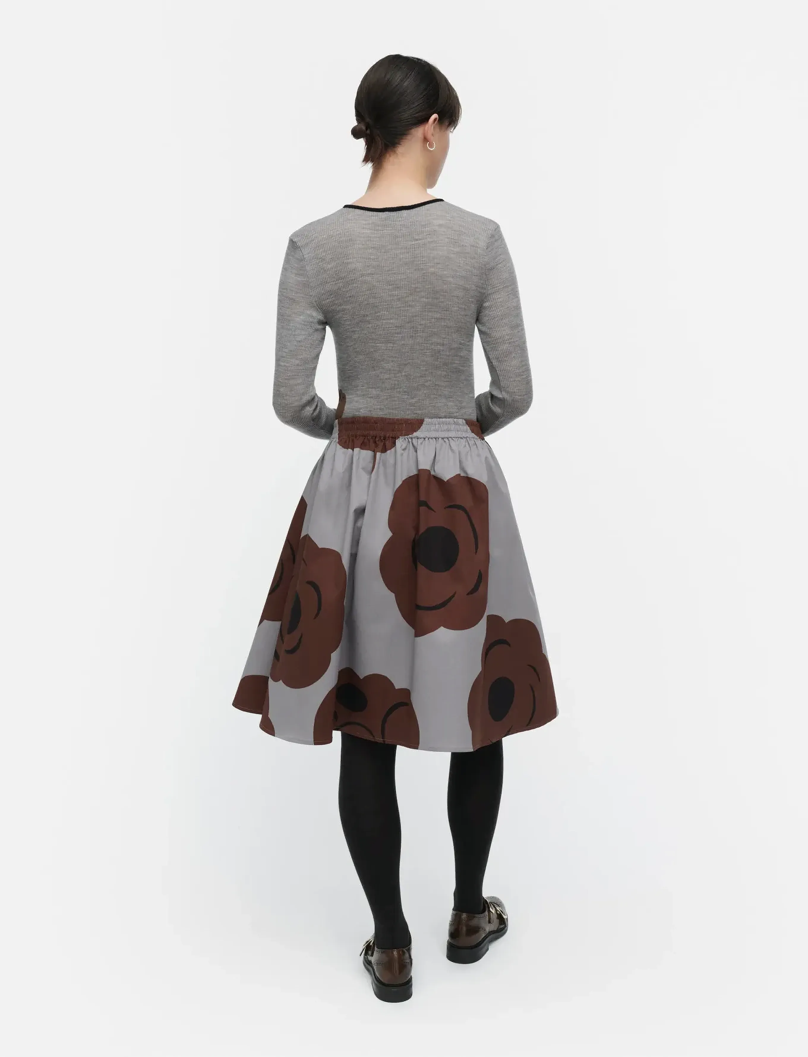 Marimekko - POIMINNOT TUMMA - midi nederdele - grey, brown, black - 3