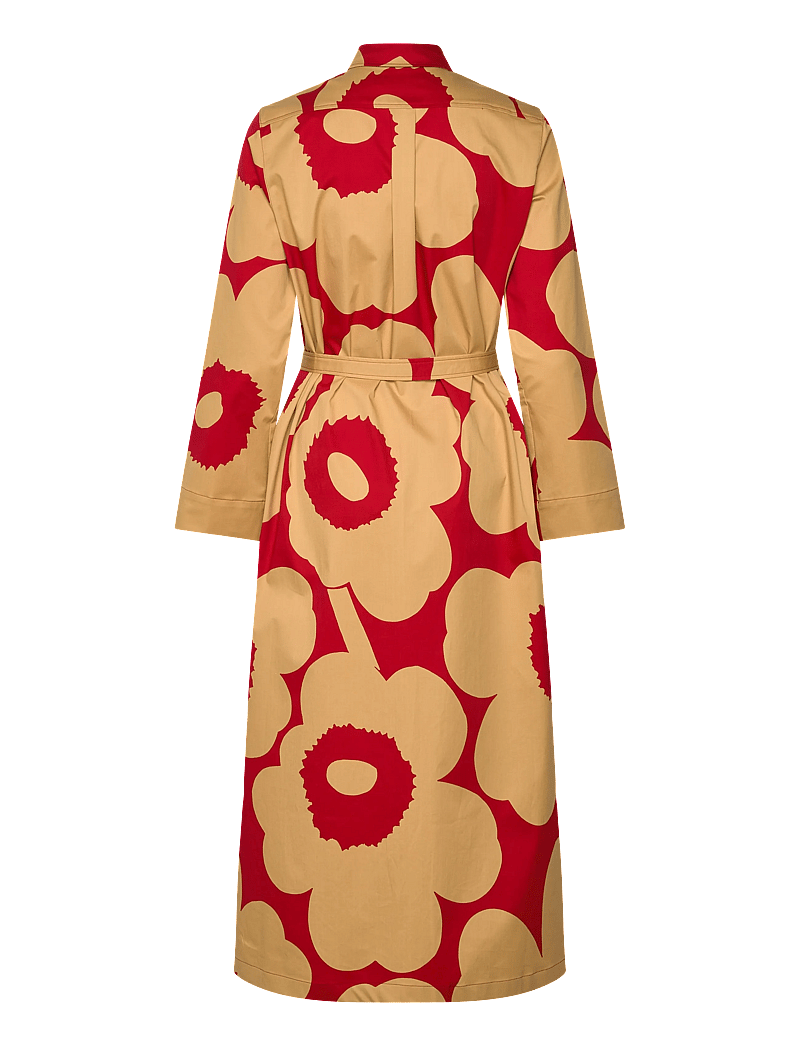 Marimekko - MOLLA UNIKKO - hemdkleider - light brown, red - 2