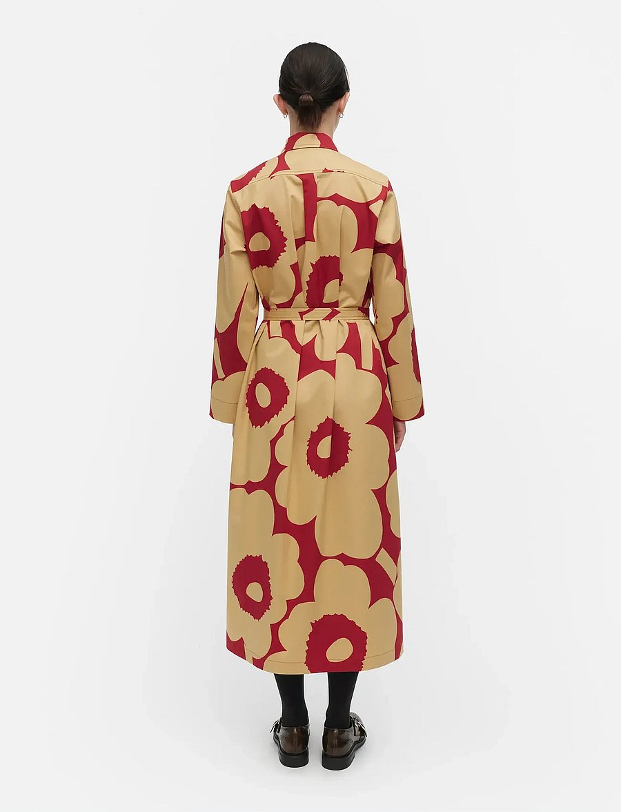 Marimekko - MOLLA UNIKKO - sukienki koszulowe - light brown, red - 4
