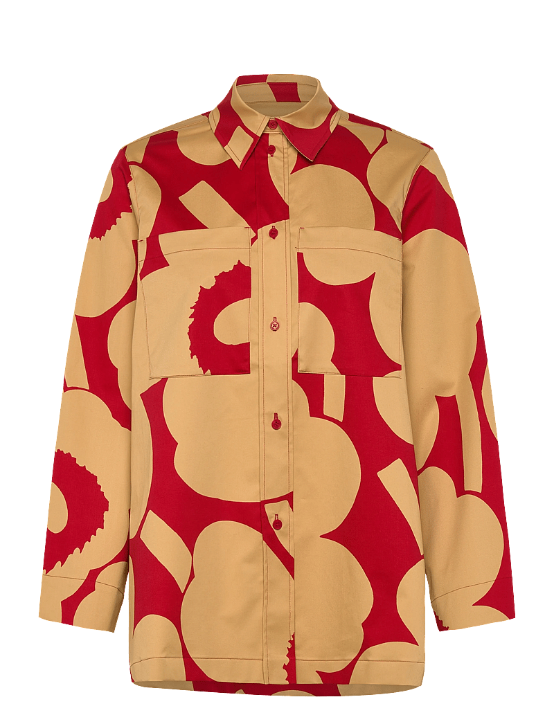 Marimekko - MAARIA UNIKKO - jeanshemden - light brown, red - 1