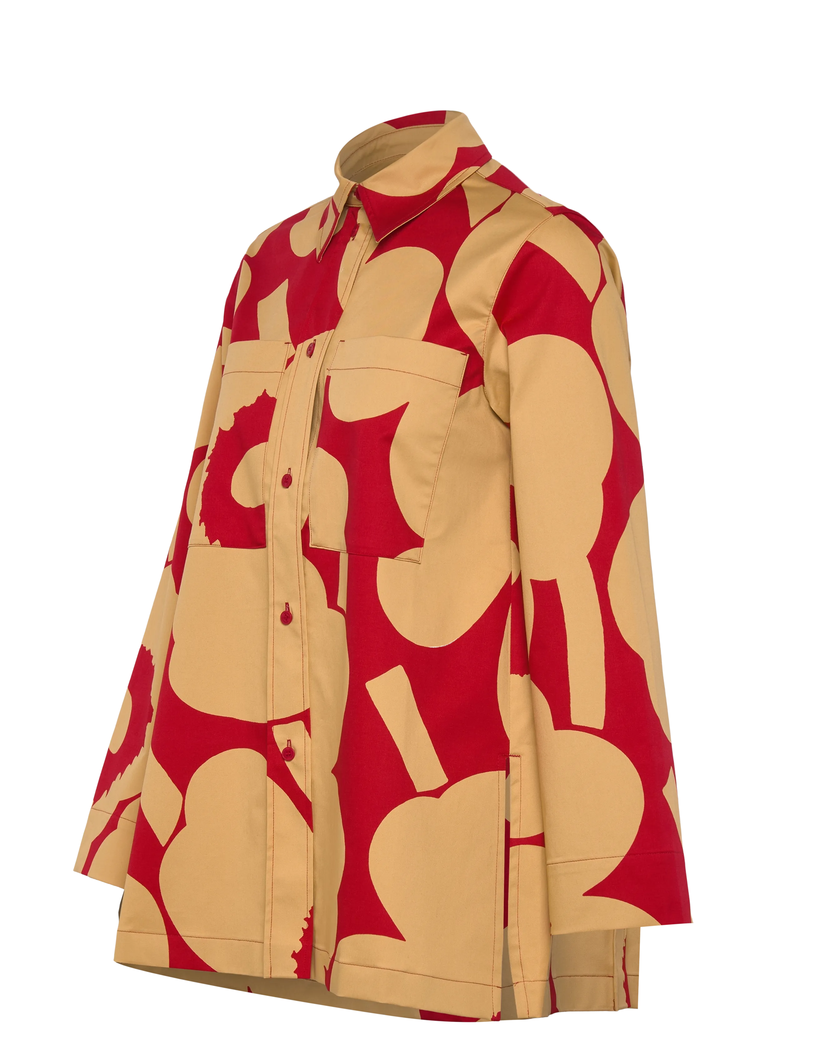 Marimekko - MAARIA UNIKKO - langärmlige hemden - light brown, red - 3