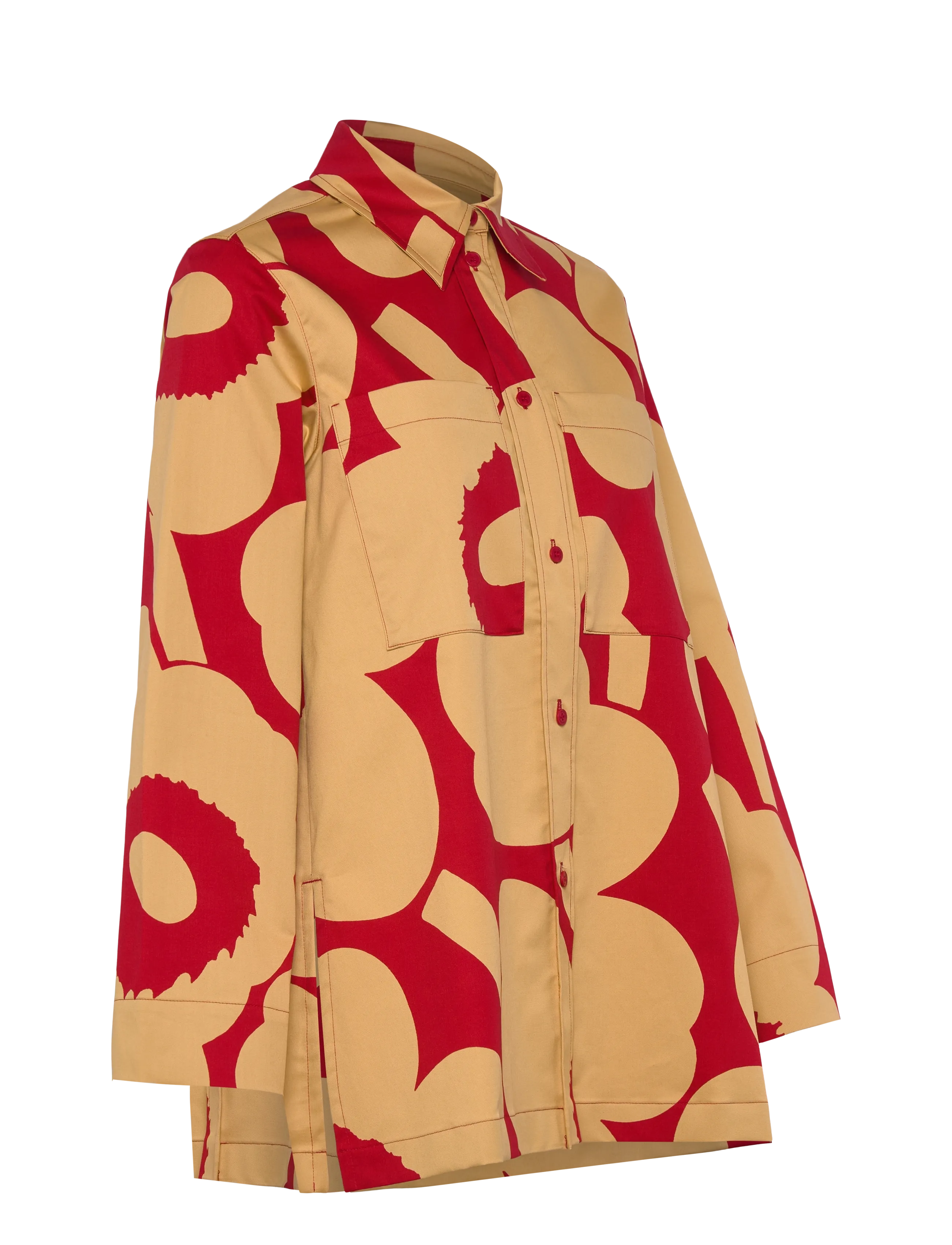 Marimekko - MAARIA UNIKKO - langärmlige hemden - light brown, red - 4