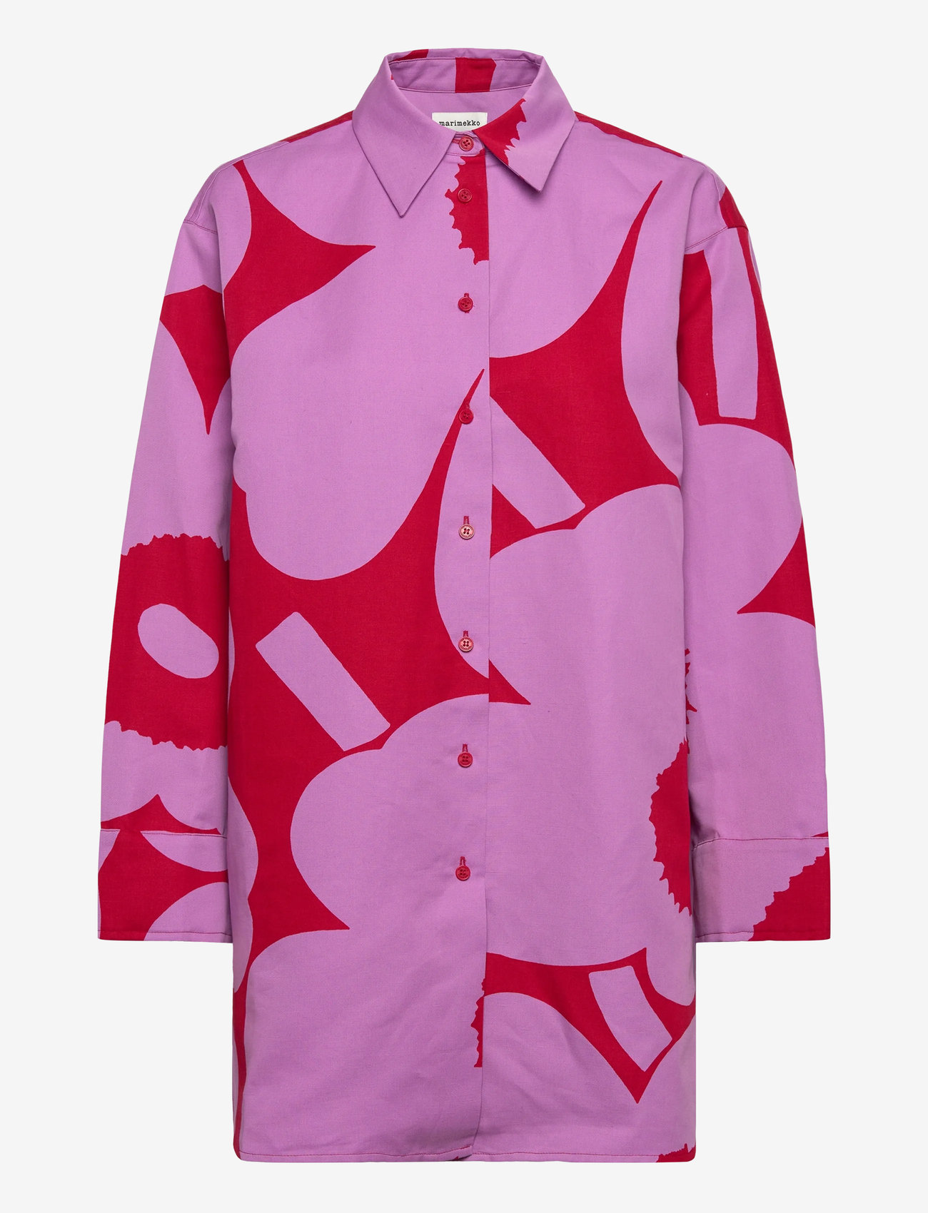 Marimekko - HEITTO UNIKKO - langärmlige hemden - purple, red - 1