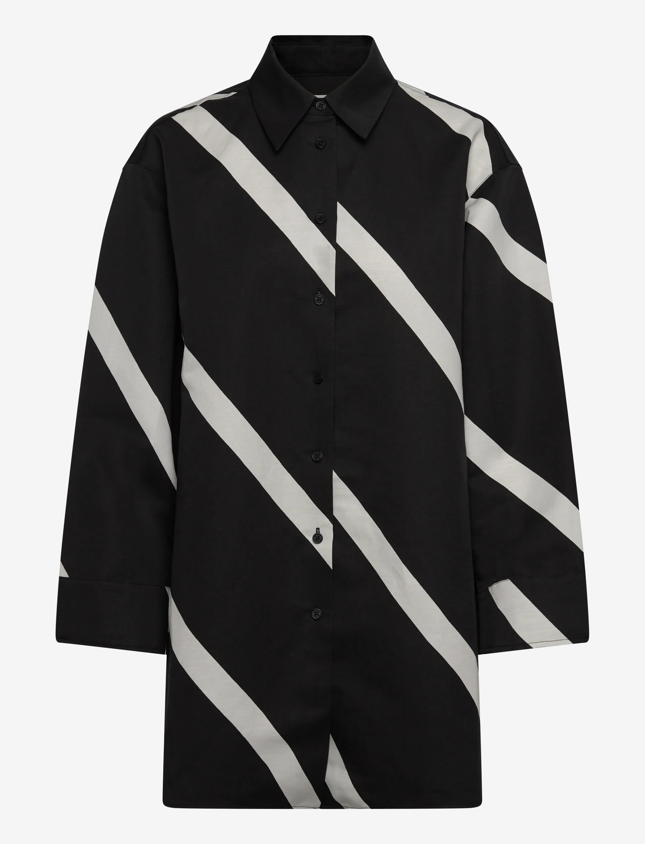 Marimekko - HEITTO BASSO - langärmlige hemden - black, off white - 0
