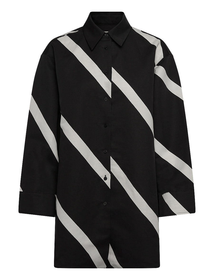 Marimekko - HEITTO BASSO - teksasärgid - black, off white - 1