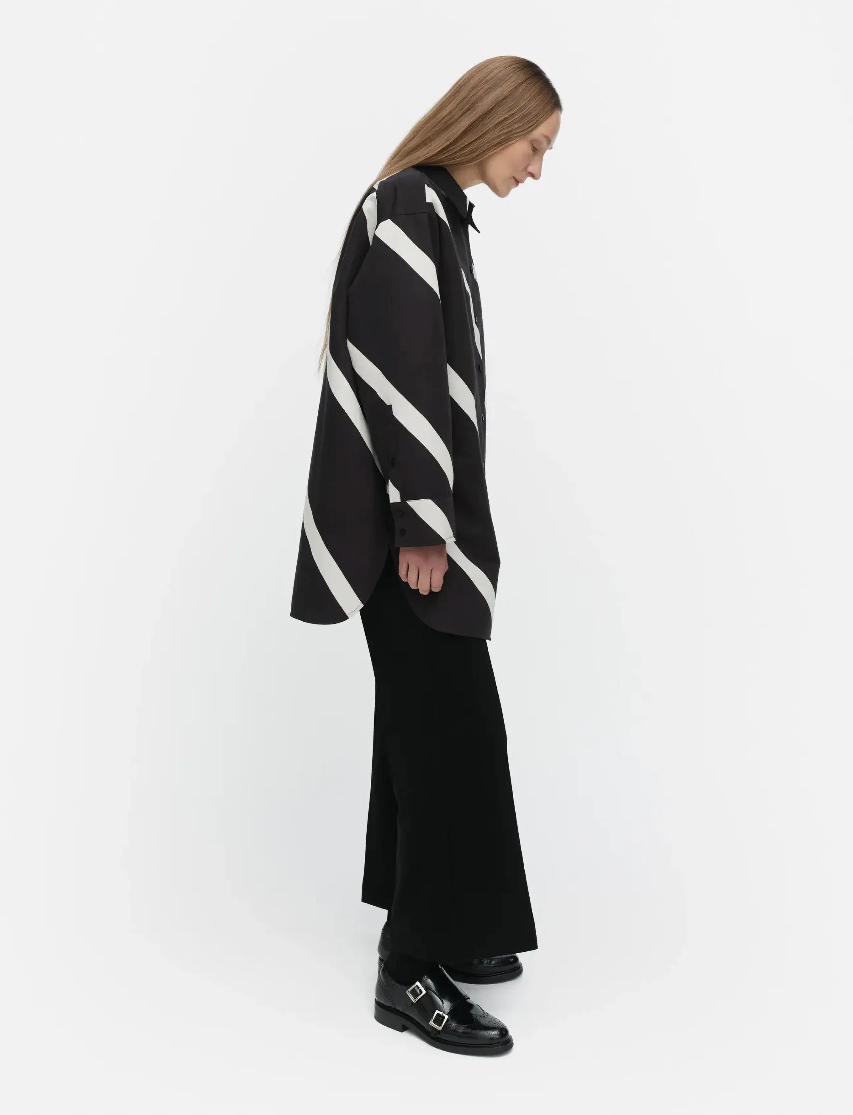 Marimekko - HEITTO BASSO - pikkade varrukatega särgid - black, off white - 4