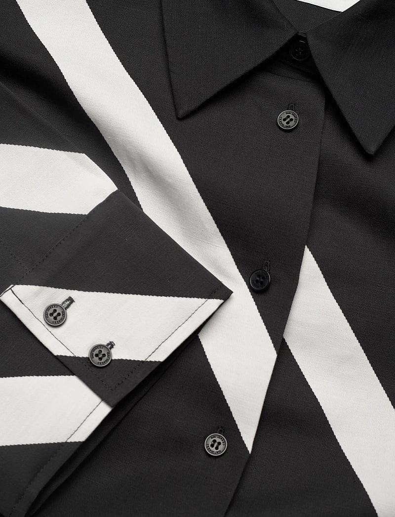 Marimekko - HEITTO BASSO - jeansskjortor - black, off white - 5