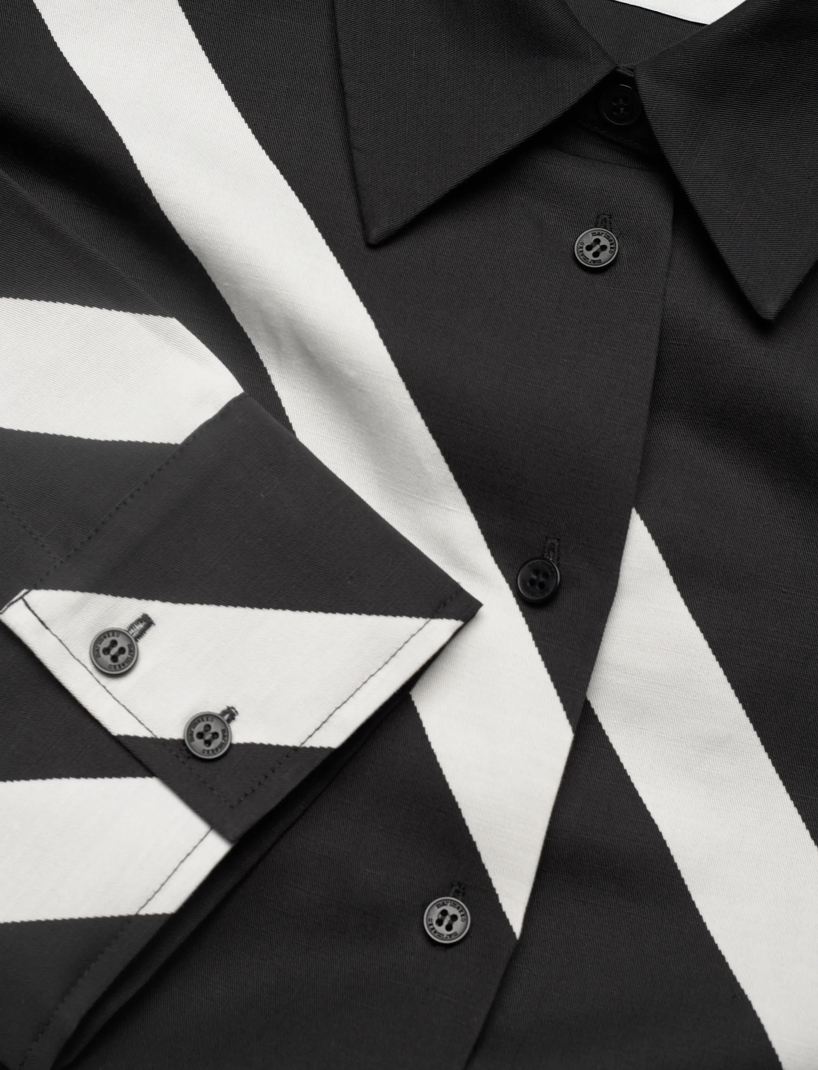 Marimekko - HEITTO BASSO - pikkade varrukatega särgid - black, off white - 5