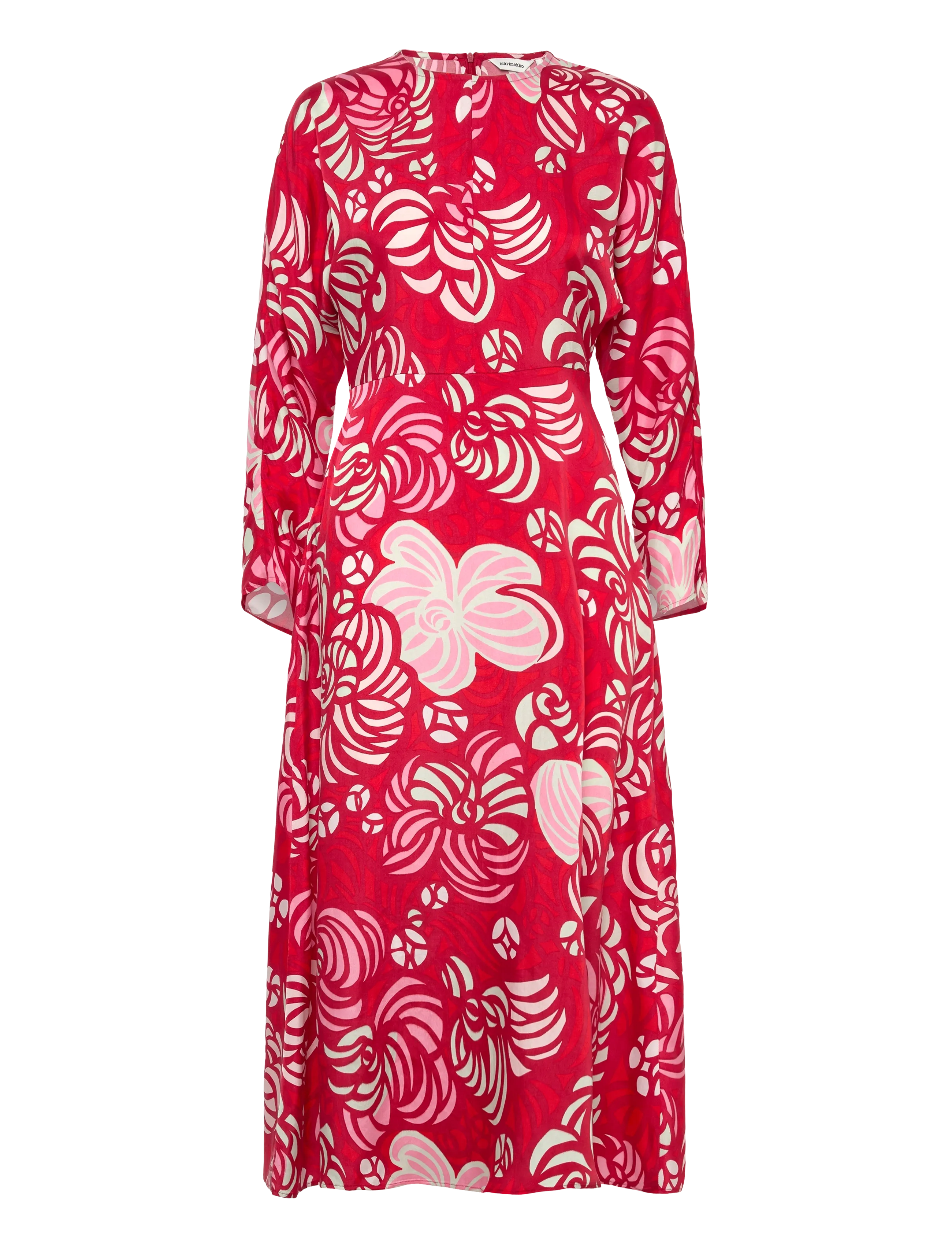 Marimekko RYTMI TORSTAI - Midi-Kleider - RED, LIGHT TURQUOISE, PINK / red