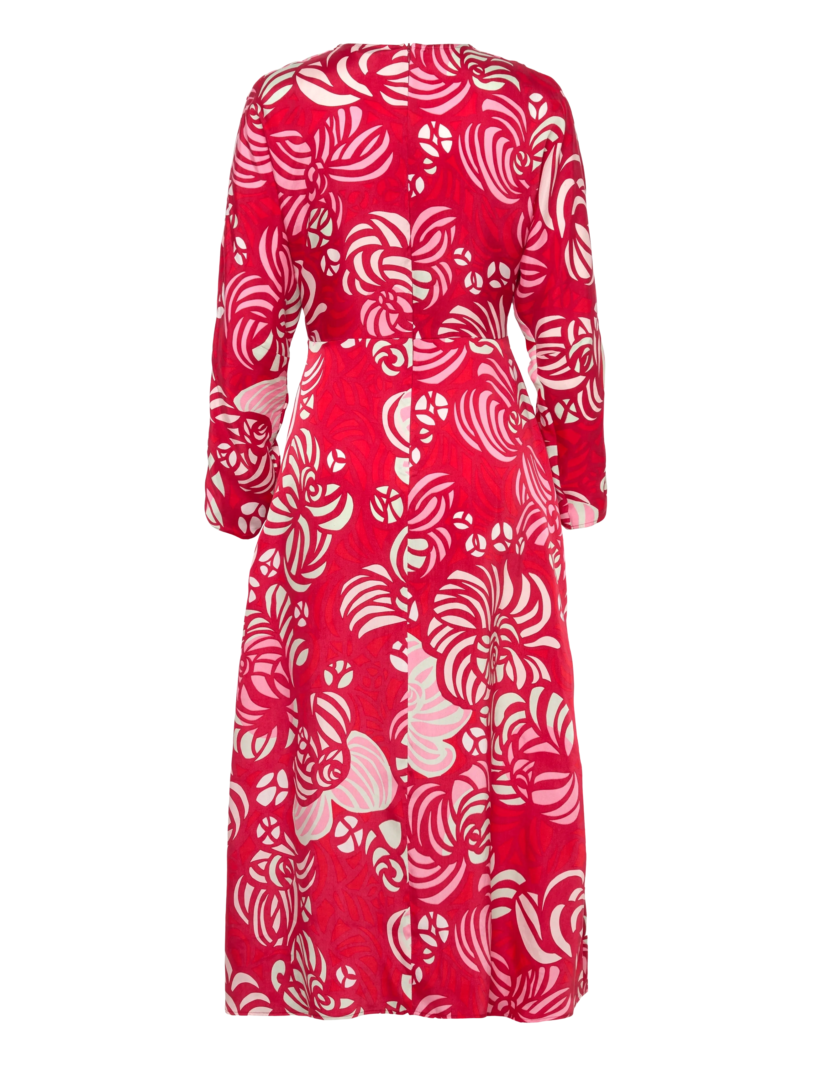 Marimekko - RYTMI TORSTAI - midi-kleider - red, light turquoise, pink - 2