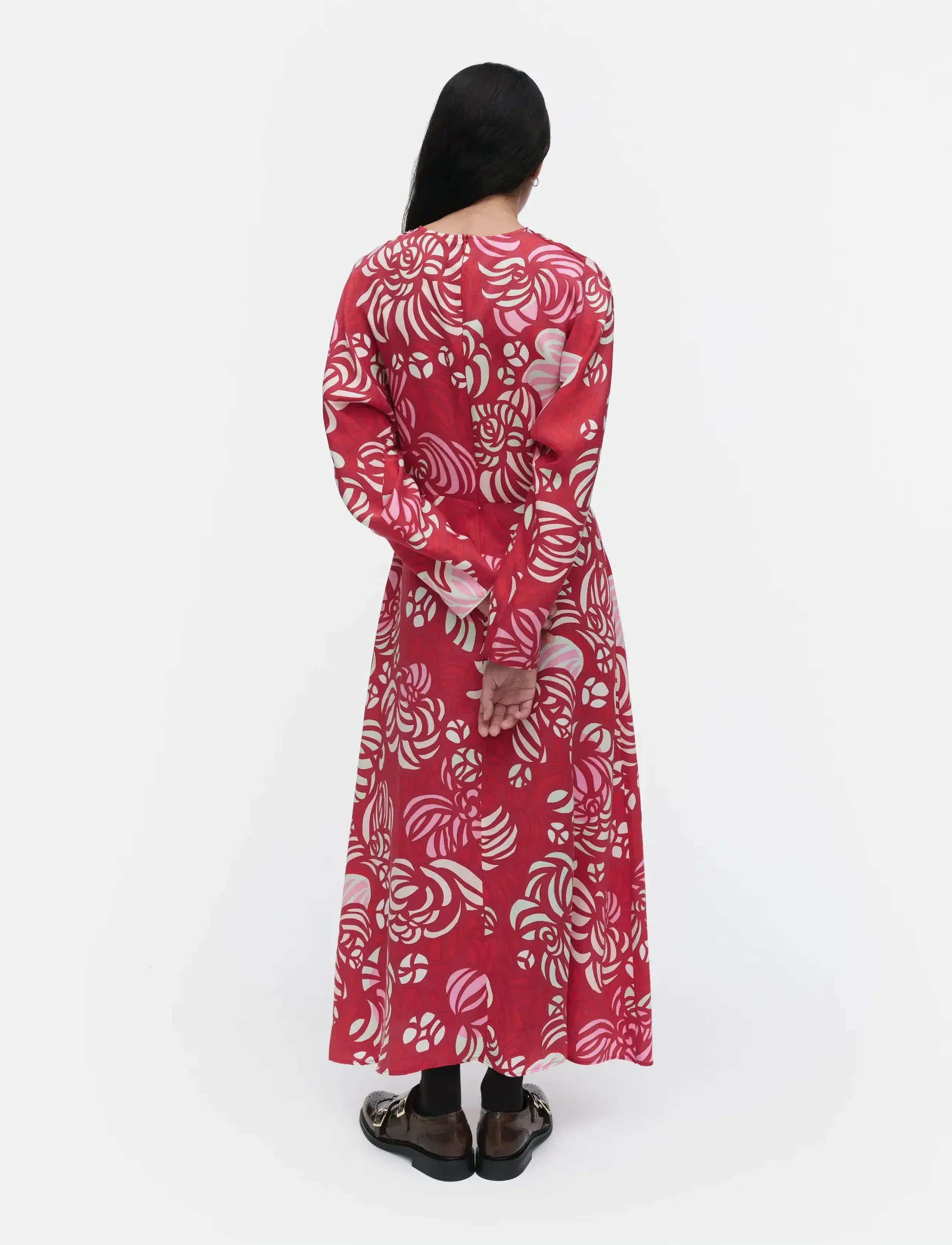 Marimekko - RYTMI TORSTAI - midi-kleider - red, light turquoise, pink - 3