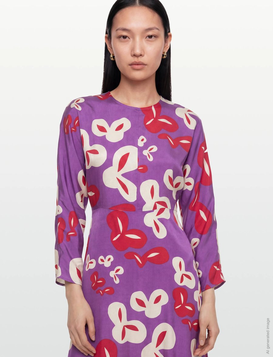 Marimekko - RYTMI POIMINTO - maxi kjoler - purple, off white, red - 3